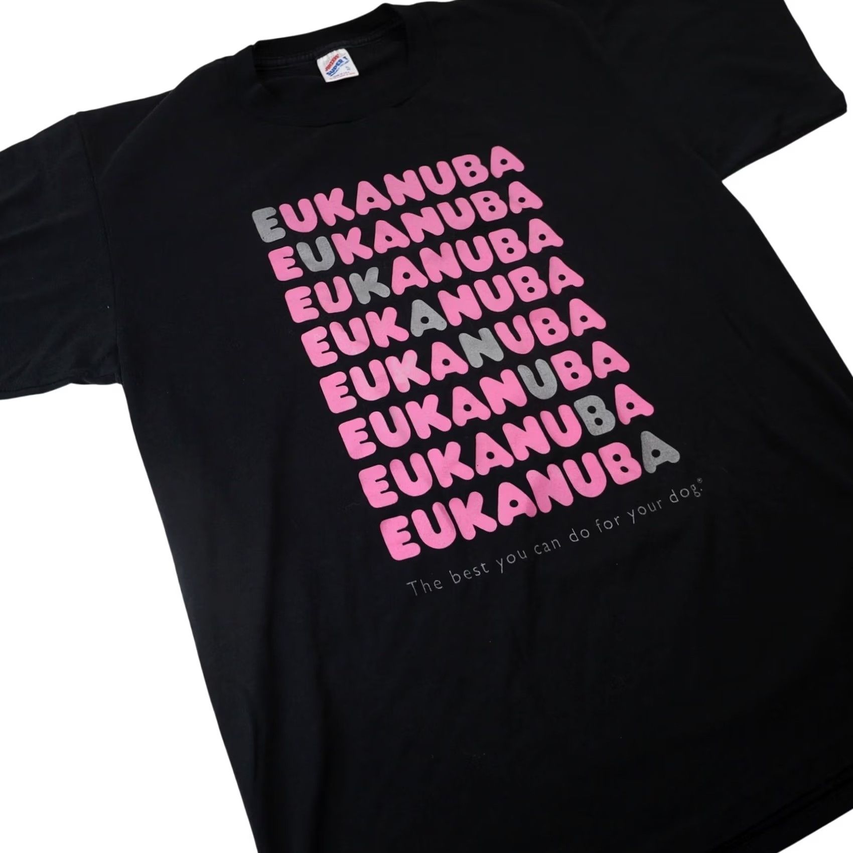 Vintage VINTAGE Eukanuba Dog Food Graphic Advertisement T Shirt Shirt XL Men Black 9/10 21"x30" Jerzee Super T Size US XL / EU 56 / 4 - 3 Thumbnail