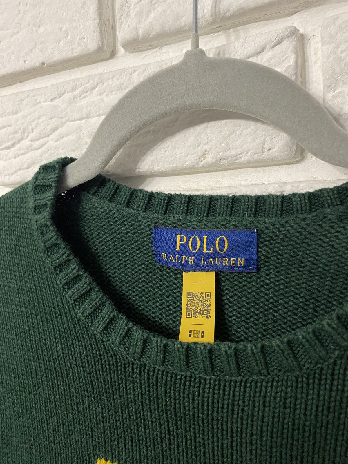 Polo Ralph Lauren Sweater Polo Ralph Lauren stretch knit top big P dark green Size S / US 4 / IT 40 - 3 Thumbnail
