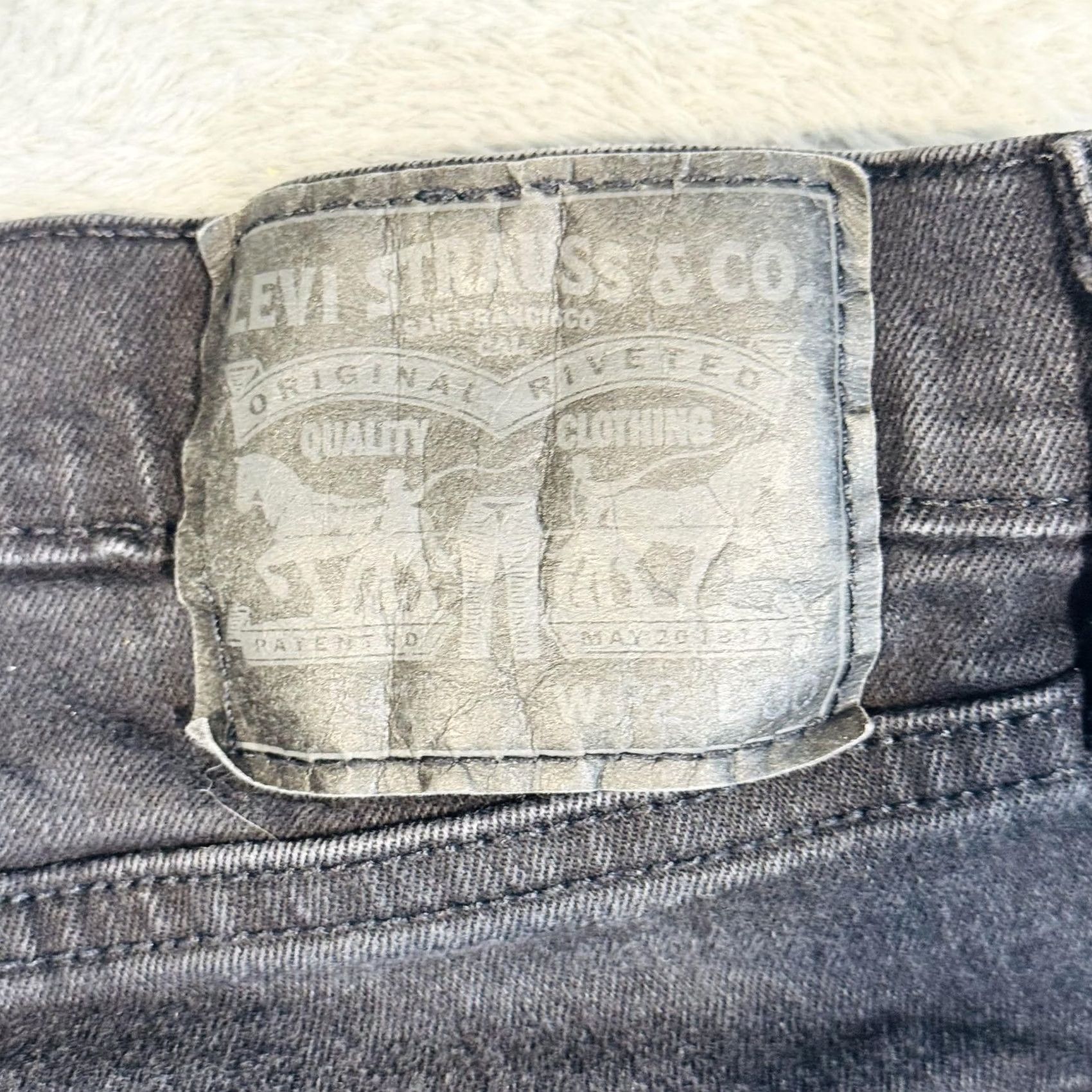 Levi's Levi's 511 Jeans Slim Tapered 32x30 Black Dark Wash Denim Zip Fly Mens Regular Vintage No Size US 32 / EU 48 - 7 Thumbnail