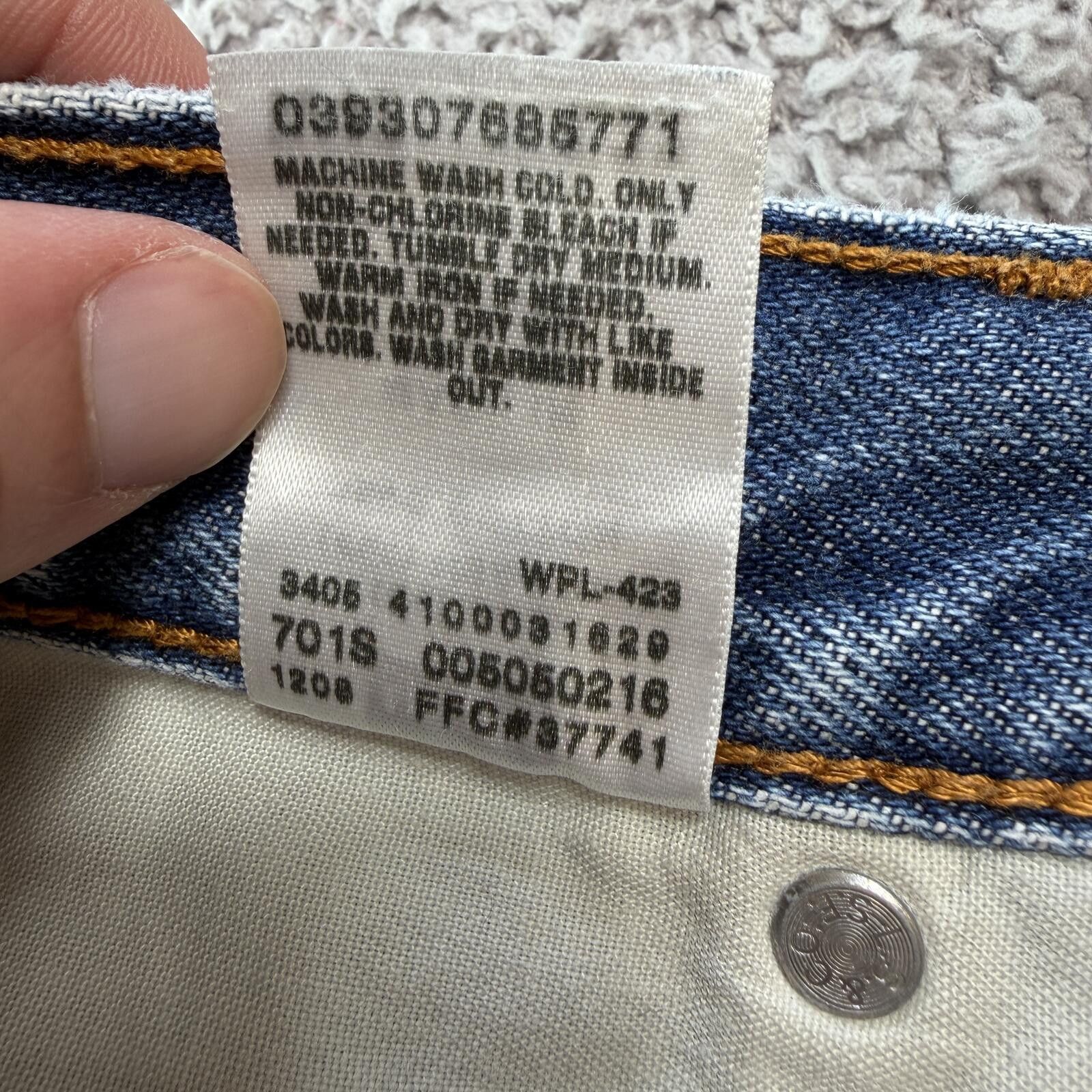 Levi's Vintage Levi’s 505 Baggy Denim Jeans Y2K Regular Fit 42x30 Size US 42 / EU 58 - 8 Thumbnail
