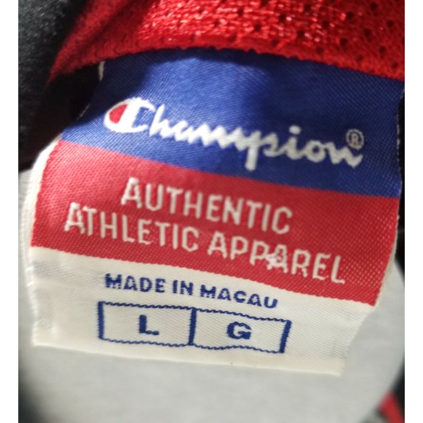 Champion VINTAGE Champion Windbreaker Vest Mens L Full Zip Gray Black Red 1990s Logo 80s College Sports University Dad Hip Hop Size US L / EU 52-54 / 3 - 6 Thumbnail