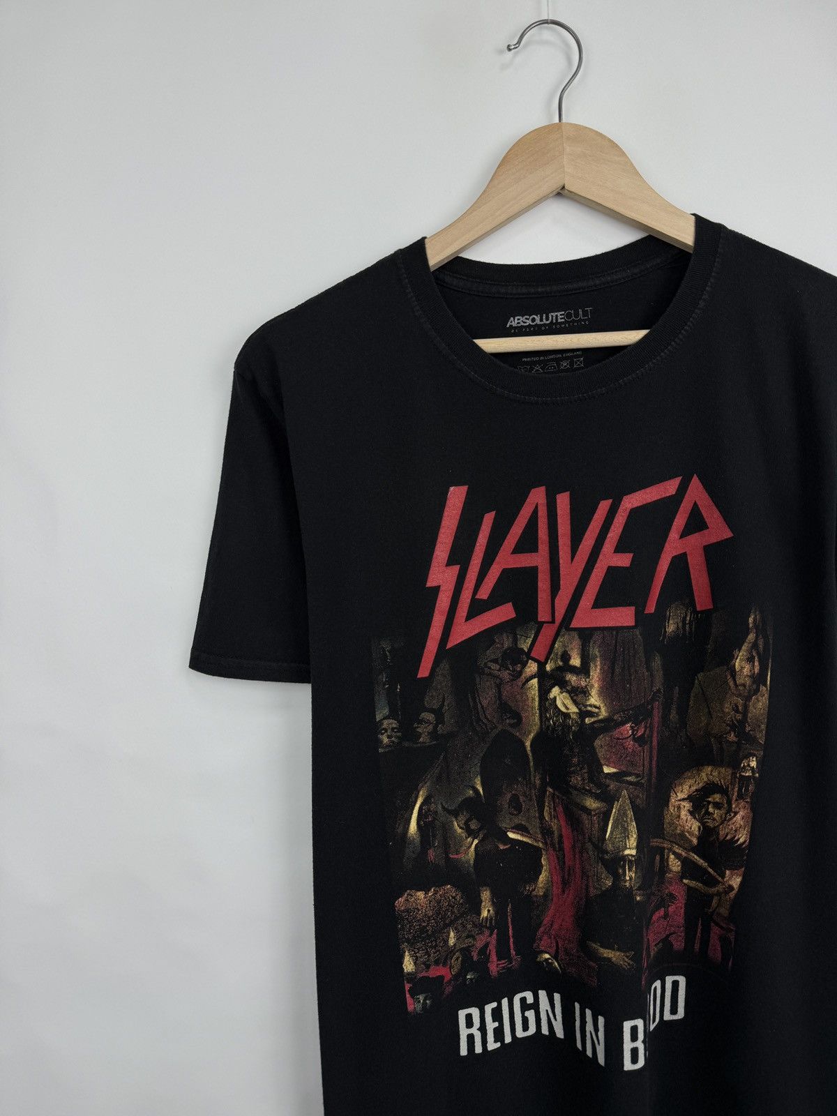 Slayer 🇺🇸 Vintage Y2K Slayer Reign in Blood Thrash Metal T-Shirt Size US L / EU 52-54 / 3 - 2 Thumbnail