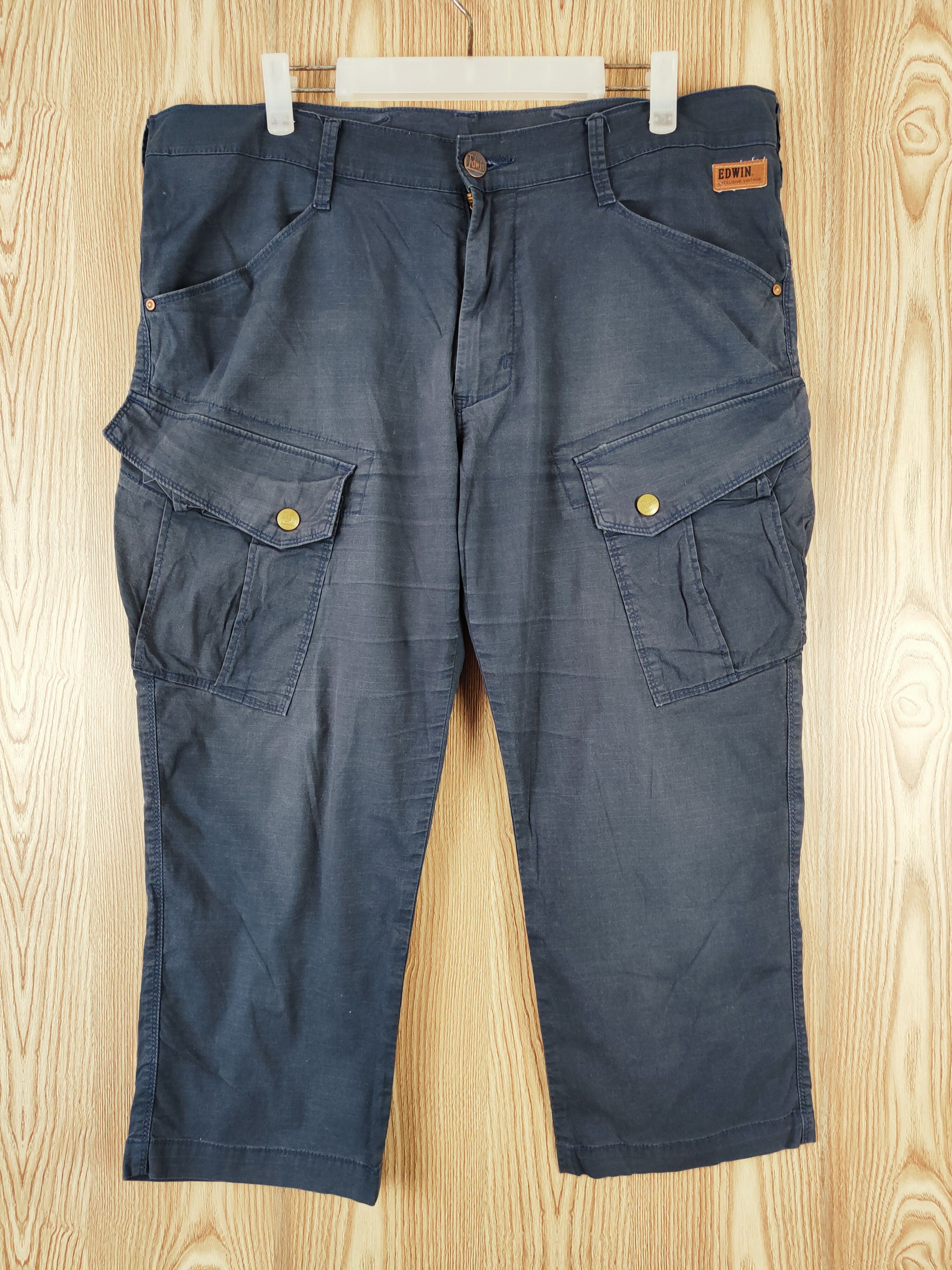 Super Rare💥Edwin Navy Faded Multipocket Short Pants