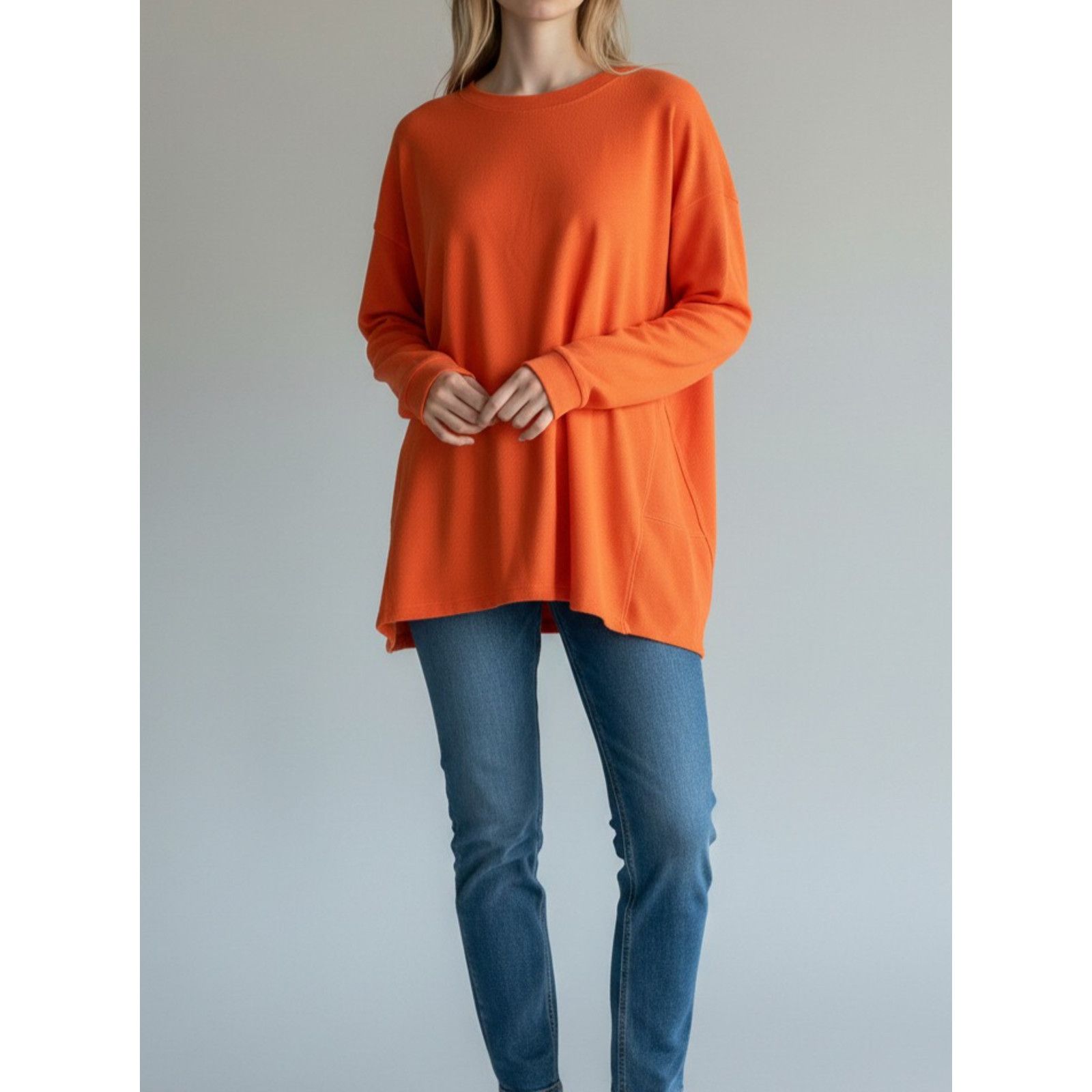 Eileen Fisher EILEEN FISHER Cotton Terry Minimalist Sweater Tunic Sz S Size S / US 4 / IT 40 - 2 Thumbnail