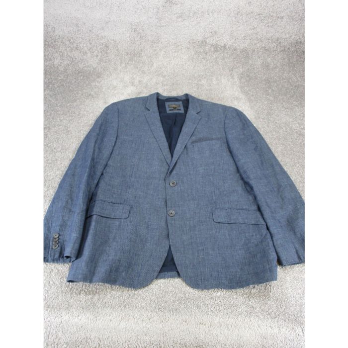 Rodd & Gunn Rodd & Gunn Blazer Mens Xl Navy Blue Linen Work Casual ...