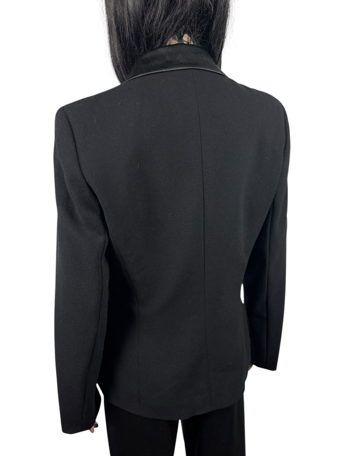 Escada Escada Lana Wool Blazer Silk Collar Satin size DE38 IT44 Size M / US 6-8 / IT 42-44 - 9 Thumbnail