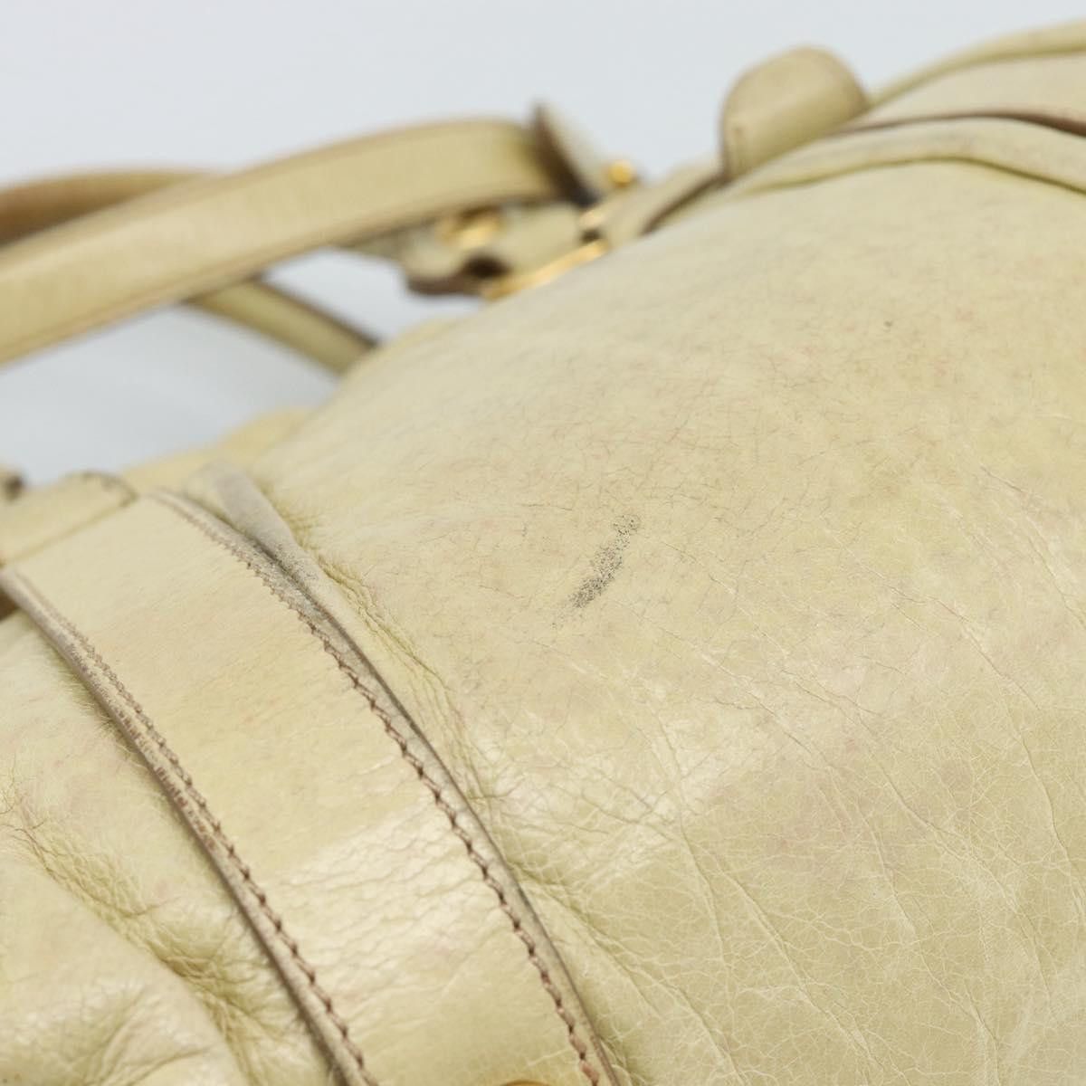Miu Miu Borsa a mano Miu Miu Matelassé in pelle 2 vie beige oro Size ONE SIZE - 10 Thumbnail