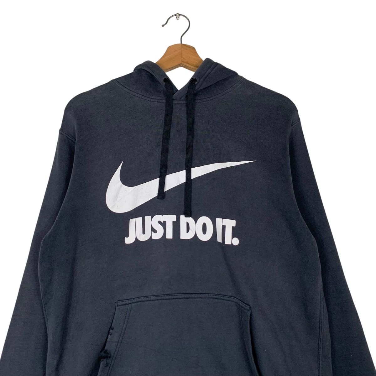 Nike NIKE Big Swoosh Logo Just Do It Pullover Hoodies #1334-C60 Size US M / EU 48-50 / 2 - 8 Thumbnail