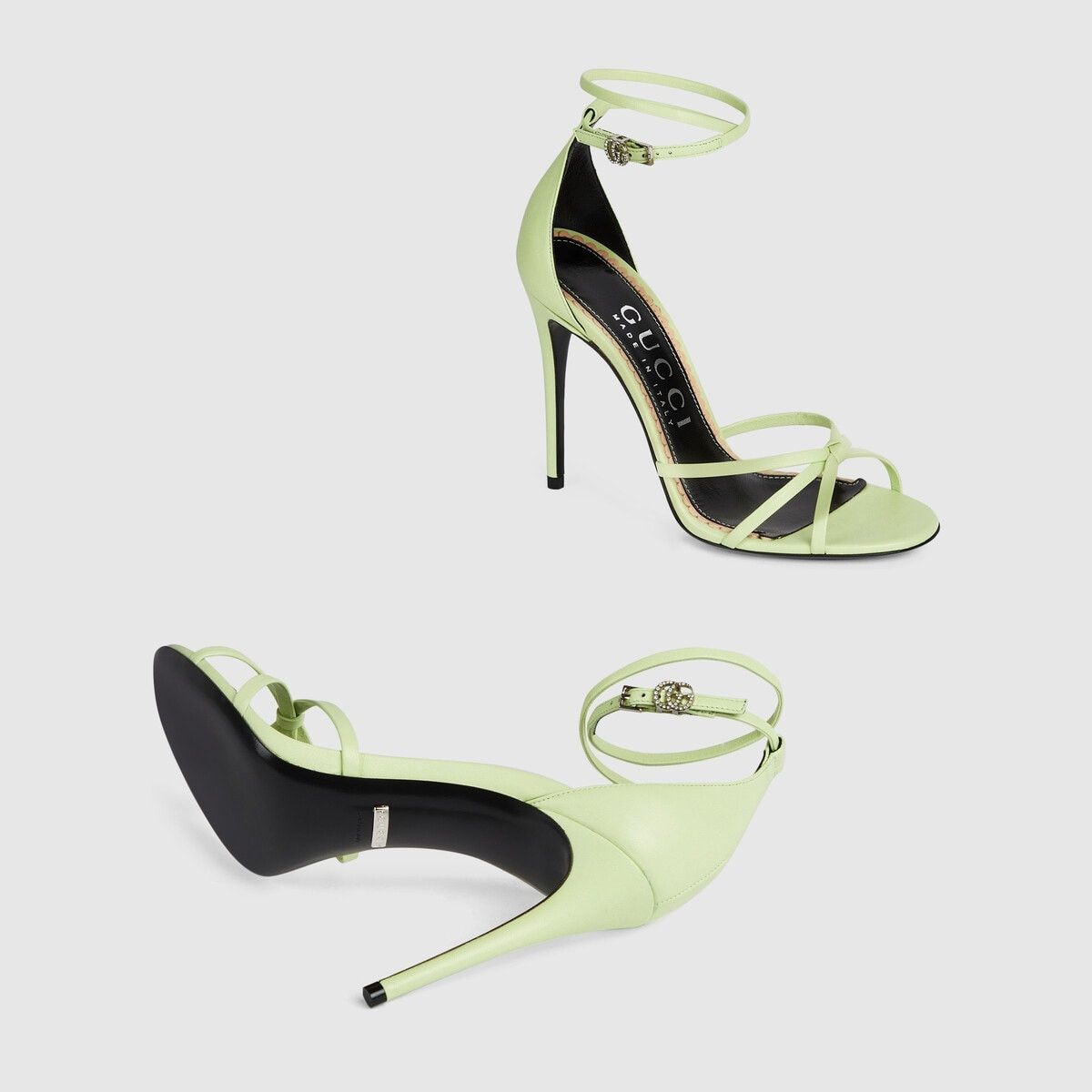 Gucci o1s1wg110125 Strappy Sandals in Green Size US 6 / IT 36 - 5 Thumbnail