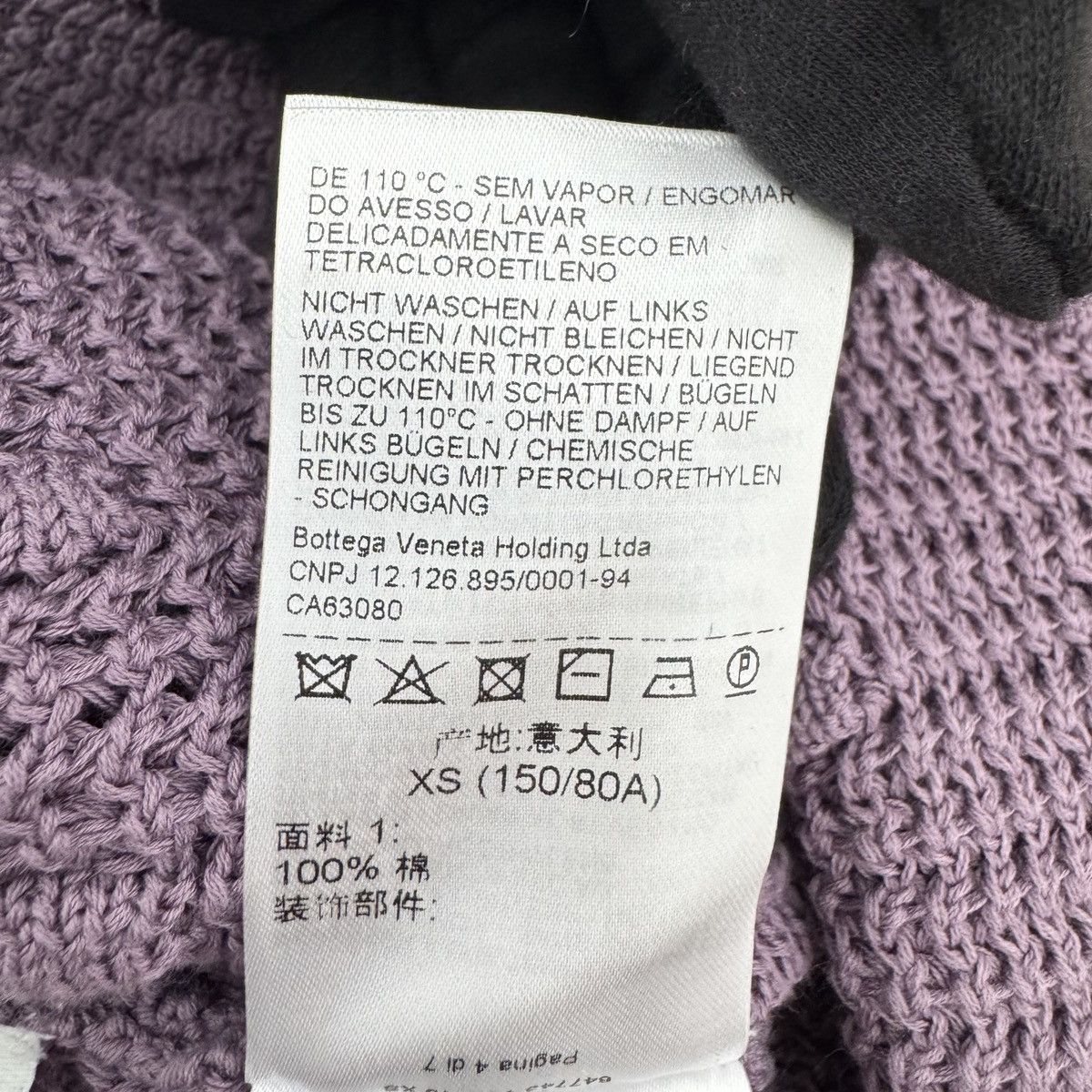 Bottega Veneta Bottega Veneta Taro Purple Long Sleeve Knit Sweater K26WX Size XS / US 0-2 / IT 36-38 - 7 Thumbnail