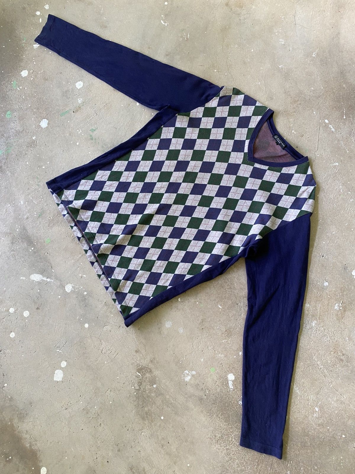 BEAUTY&YOUTH United Arrows Beauty & Youth Argyle V Neck Tee Japan Size US M / EU 48-50 / 2 - 5 Thumbnail