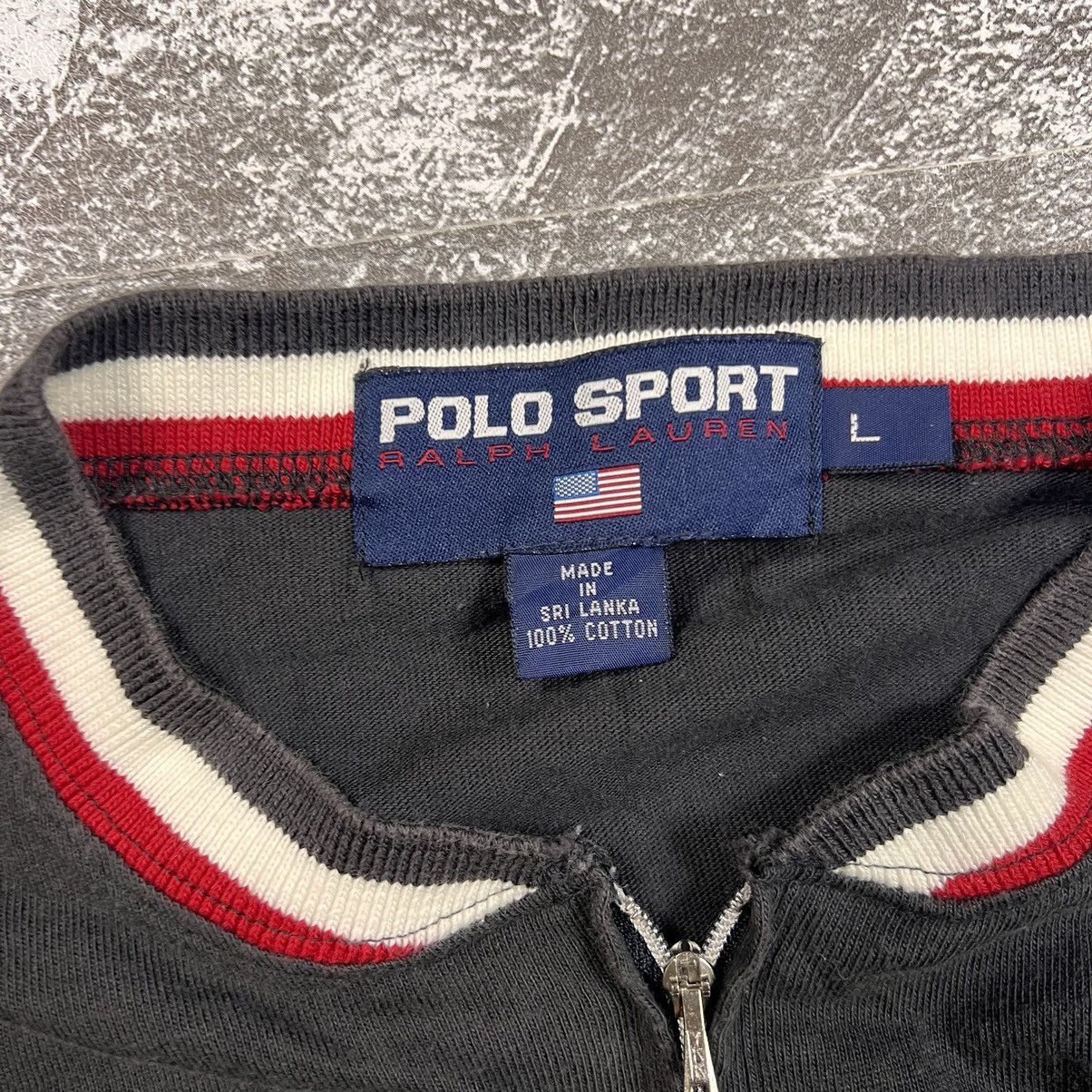 Polo Ralph Lauren × Ralph Lauren × Vintage Vintage Polo Sport Ralph Lauren Half Zip Sweatshirt Big Logo Size US L / EU 52-54 / 3 - 6 Thumbnail