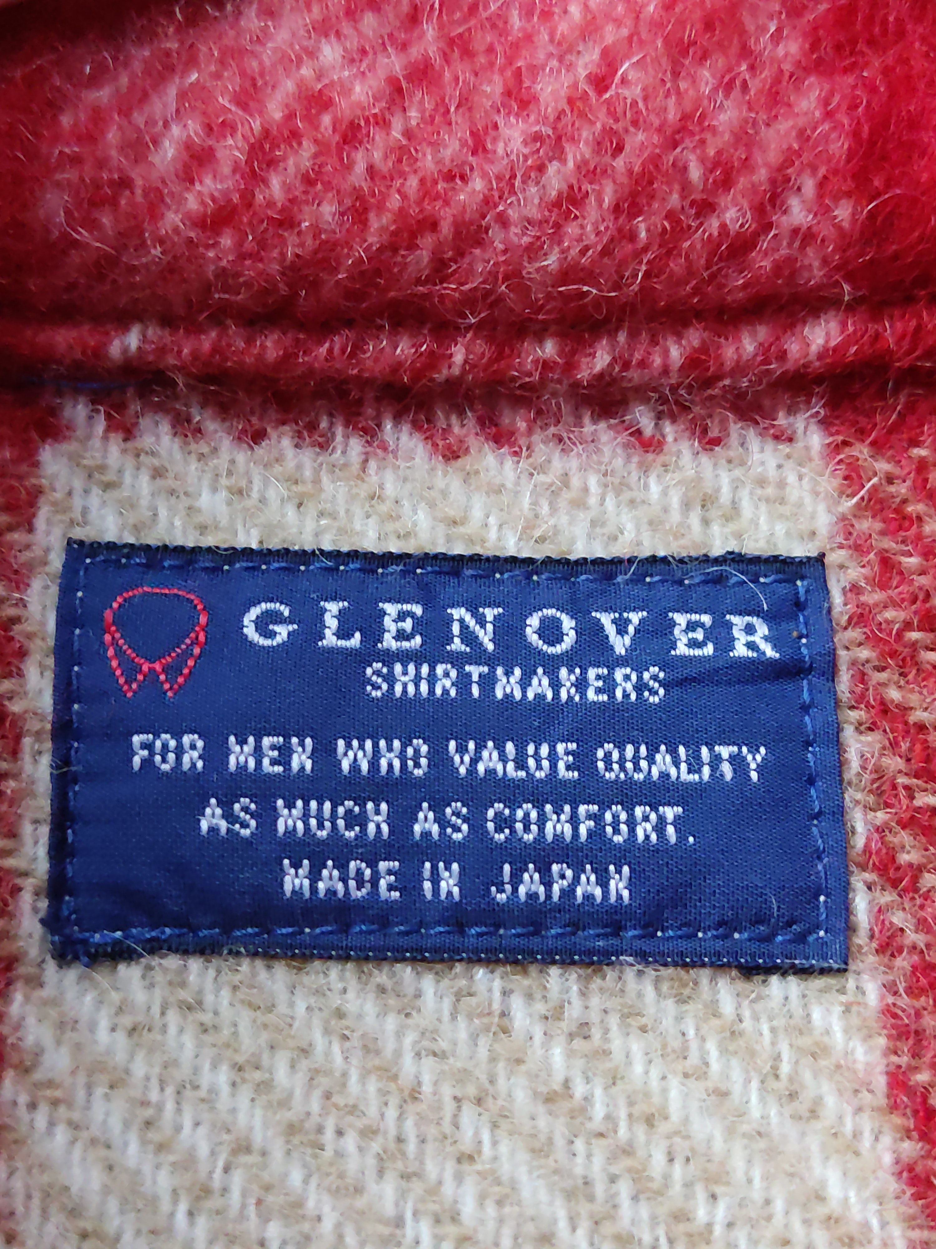 Japanese Brand Glenover Shirtmaker Work Wool Shirts Half Valcro Size US M / EU 48-50 / 2 - 8 Thumbnail