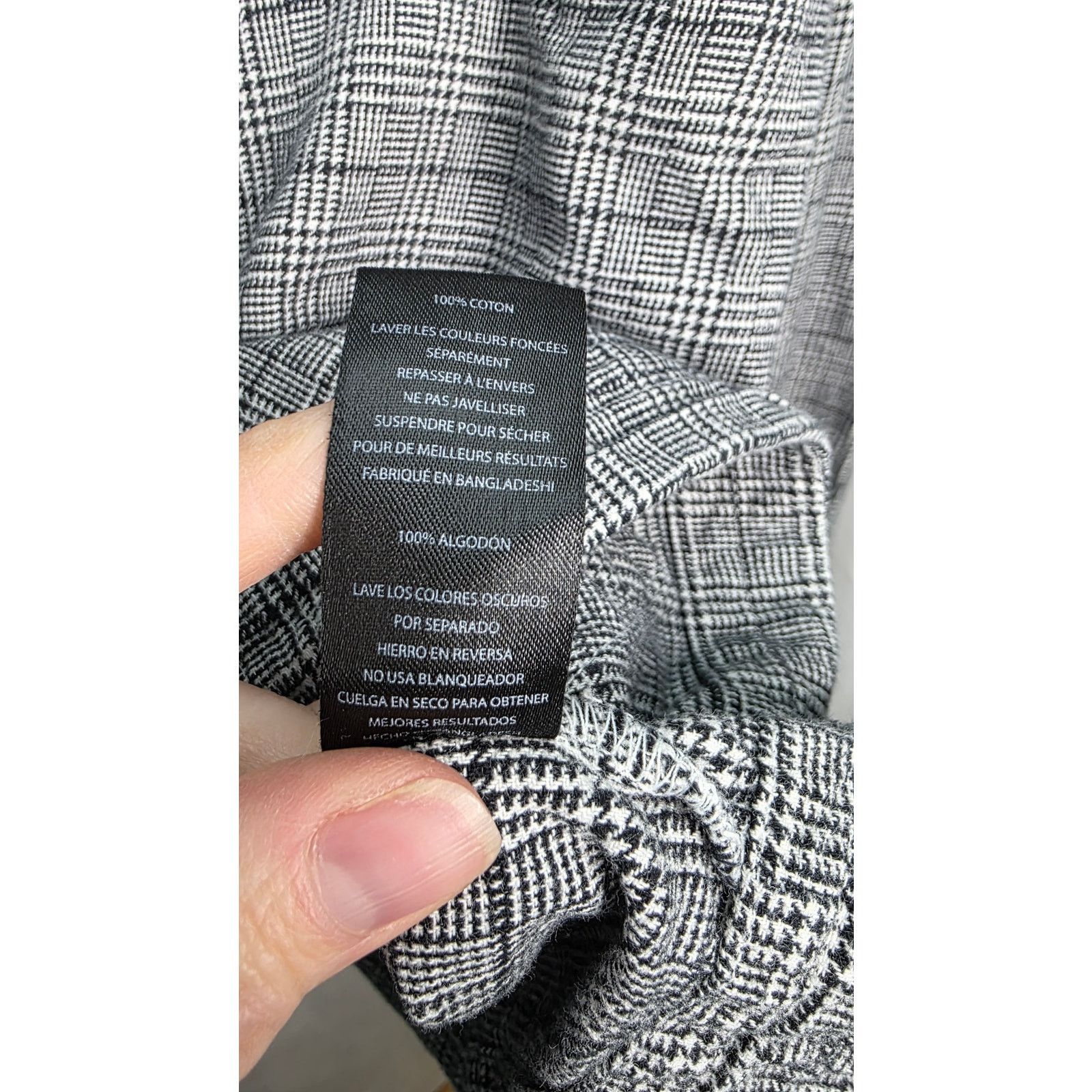 Other Lost Brand Black Glen Check Plaid Hoodie Medium Streetwear Size US M / EU 48-50 / 2 - 9 Thumbnail