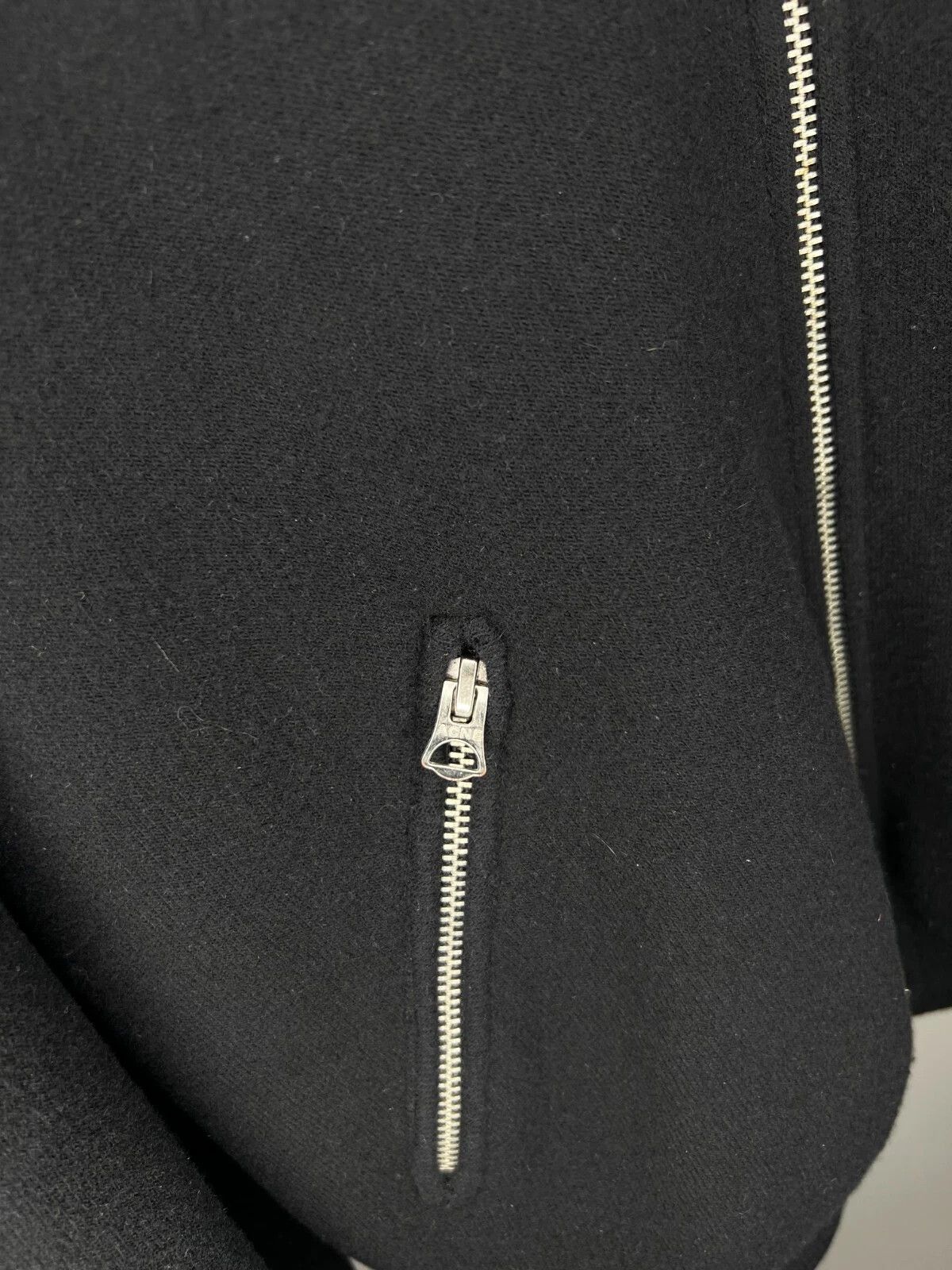 Acne Studios Acne Studios Olympia Black Merino Wool Agnora Bomber Jacket Size S / US 4 / IT 40 - 7 Thumbnail