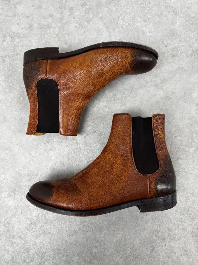 The Last Conspiracy The Last Conspiracy Brown Gradient Leather Boots Size US 8 / EU 41 - 6 Thumbnail