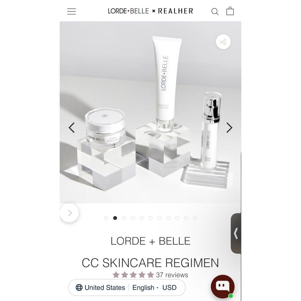 Designer NWB Lorde + Belle CC Skincare Regimen $199 SOLD OUT Set Size ONE SIZE - 2 Thumbnail
