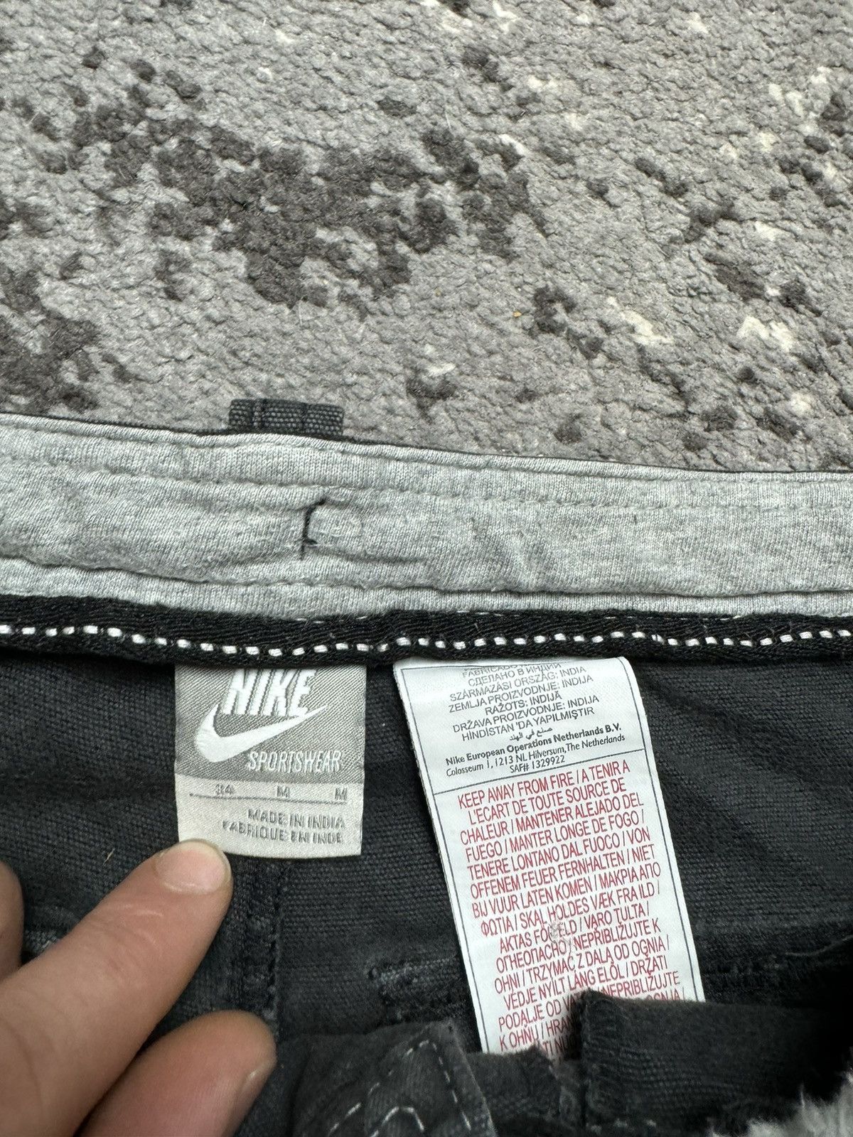 Nike × Vintage Vintage Y2K Nike Swoosh Military Baggy Cargo Shorts Drill Size US 34 / EU 50 - 6 Thumbnail