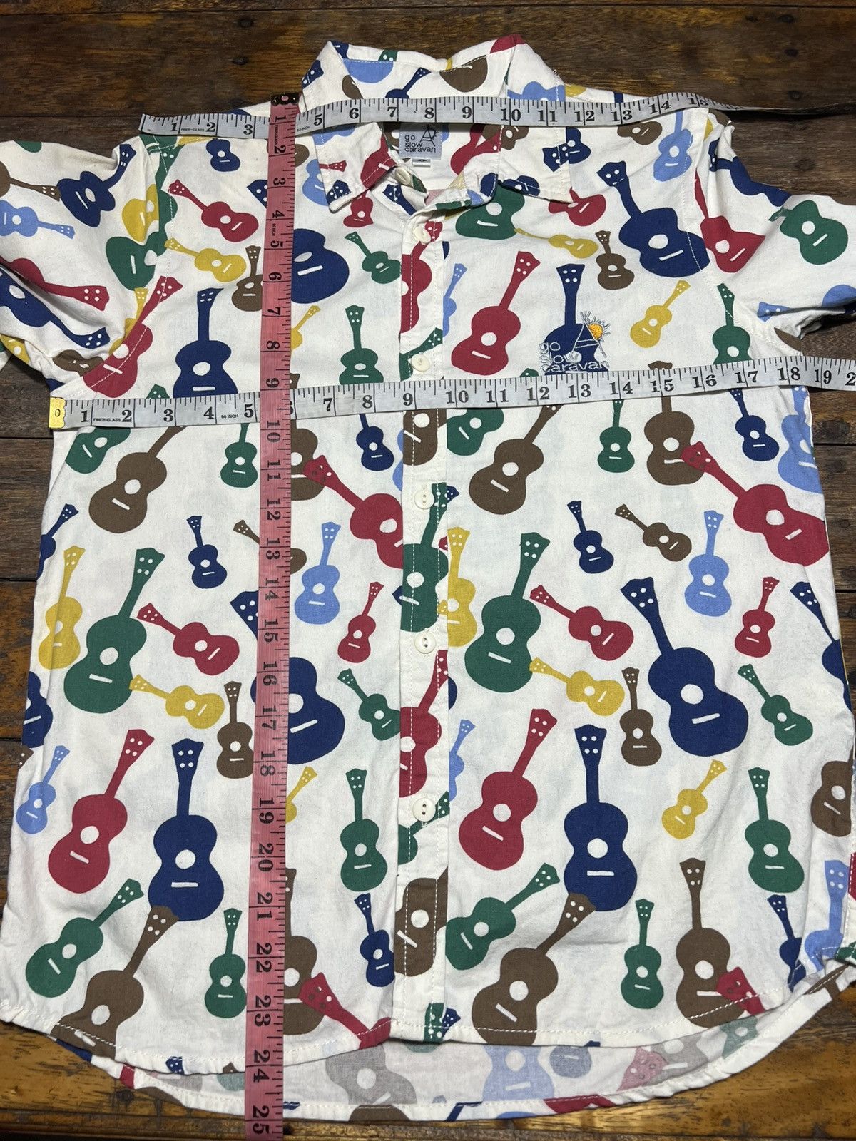 go slow caravan 2000s Go Slow Caravan Psychedelic Guitar Color Shirt Size US XS / EU 42 / 0 - 7 Thumbnail