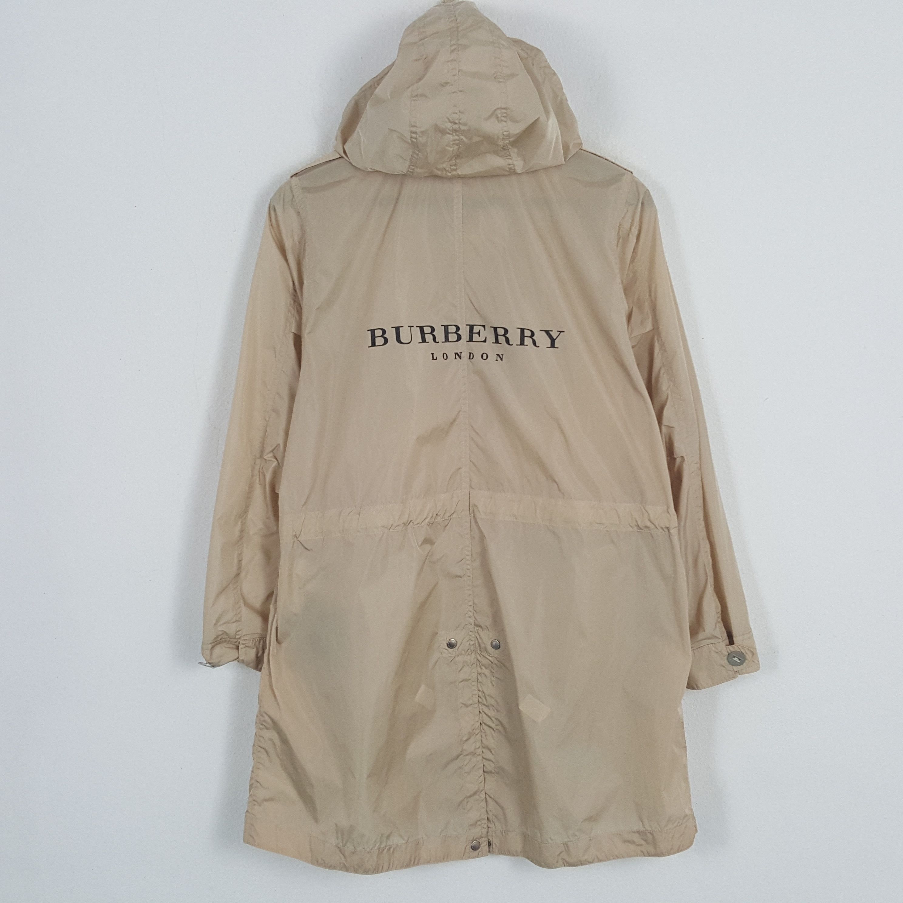 Burberry × Vintage Vintage Burberry London Custom Logo Windbreaker Long Jacket Size US M / EU 48-50 / 2 - 1 Thumbnail