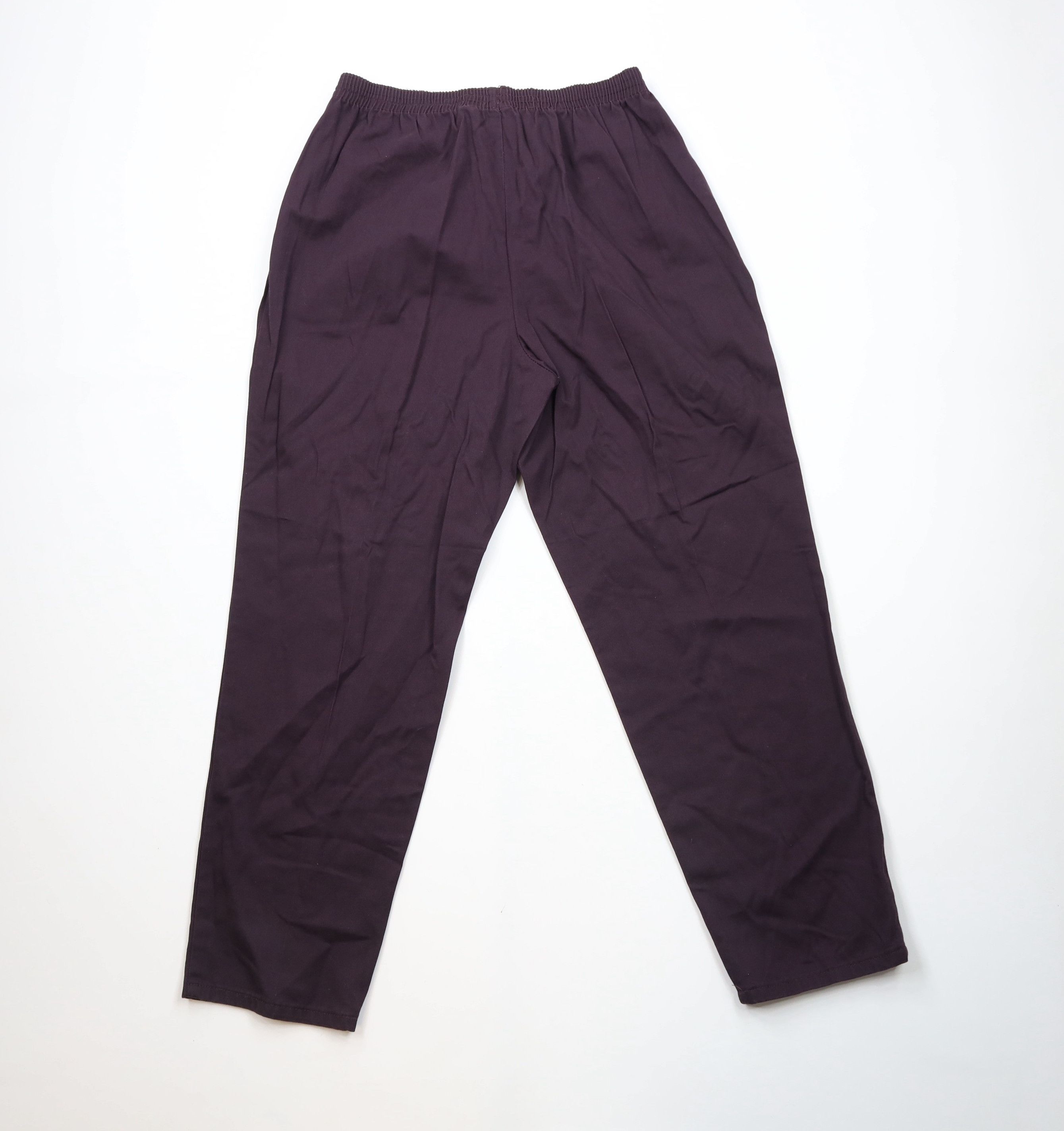 Vintage Vintage 90s Streetwear Tapered Leg Pants Eggplant Purple Size 40" / US 18 - 8 Thumbnail
