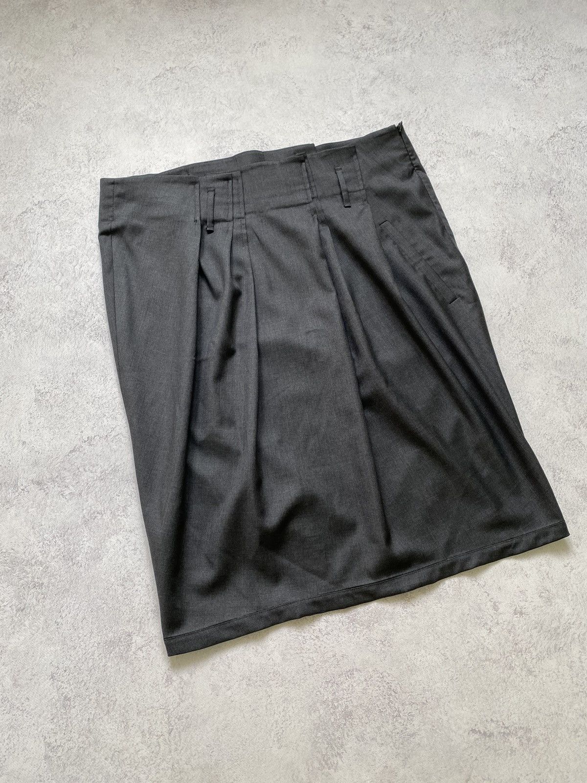 Brunello Cucinelli Gunex By Brunello Cucinelli Grey Wool Midi Skirt Size 48 Size 34" / US 12 / IT 48 - 3 Thumbnail