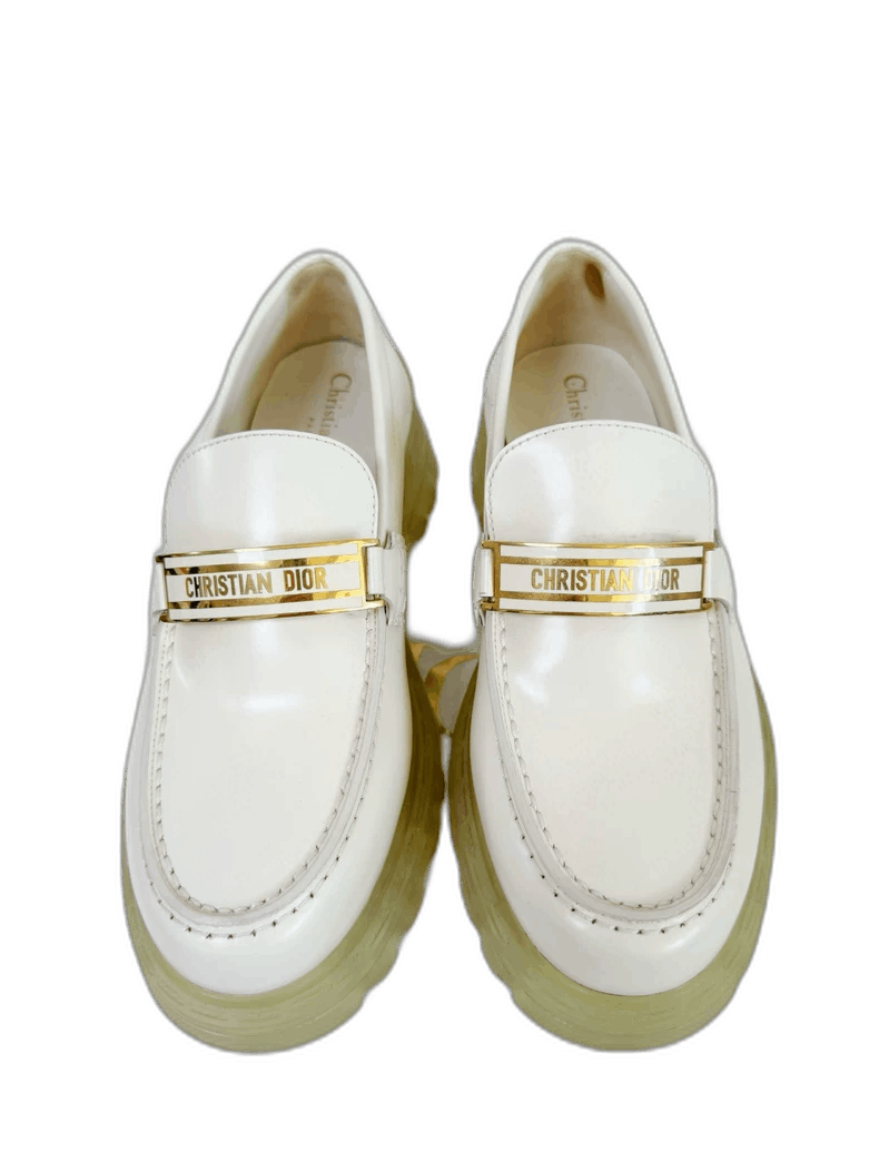 Dior Dior White Thick-Soled Loafers Size 36 Size US 6 / IT 36 - 1 Thumbnail