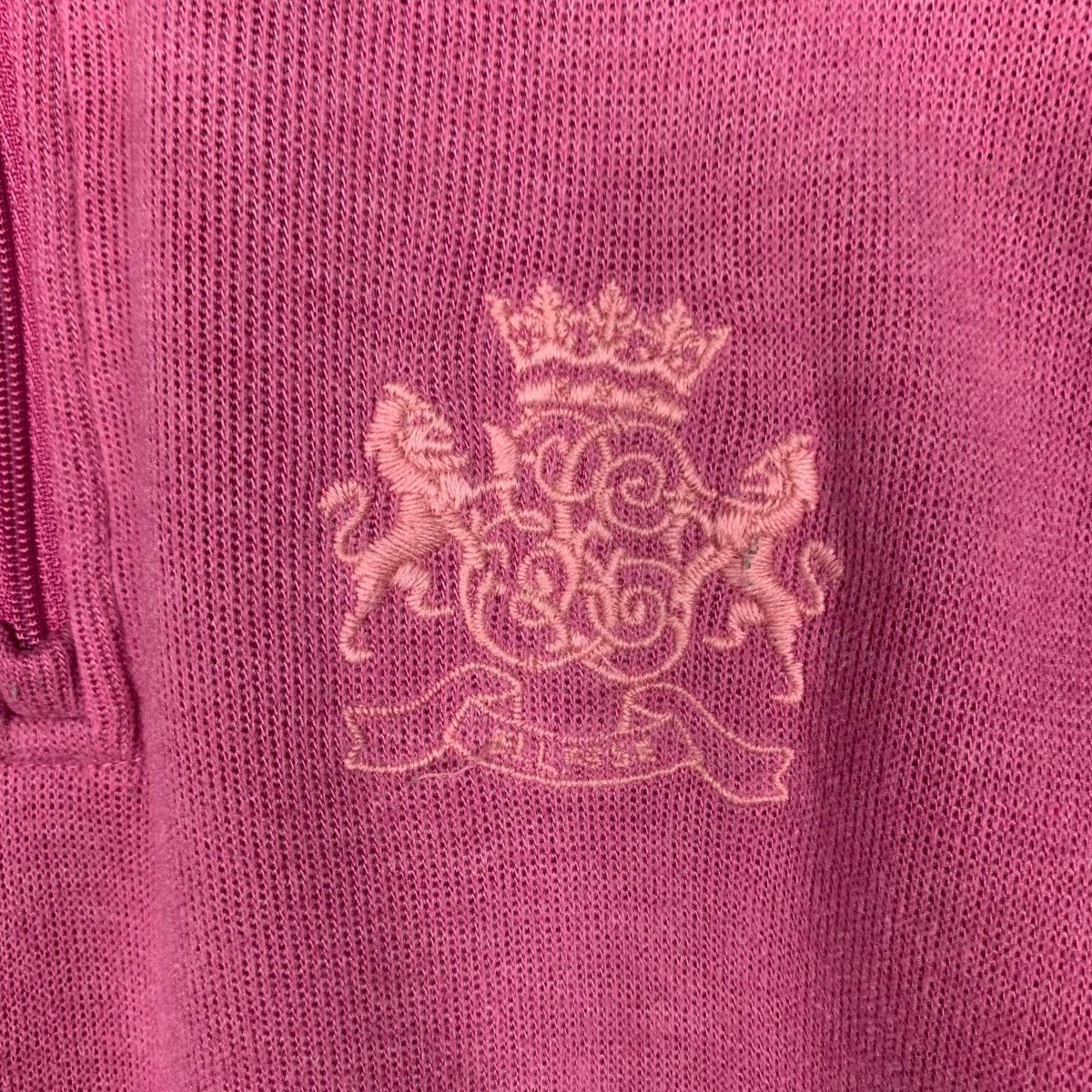 Ellesse ELLESSE Half Zip Turtleneck Pink Sweater #1904-C83 Size L / US 10 / IT 46 - 11 Thumbnail
