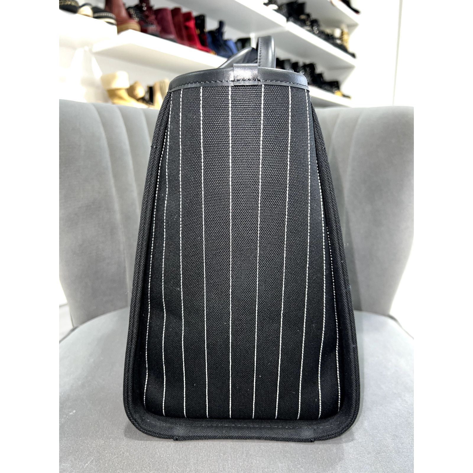 Chanel Chanel Stripe Large Shopping 30cm Top Handle Tote Bag Size ONE SIZE - 8 Thumbnail