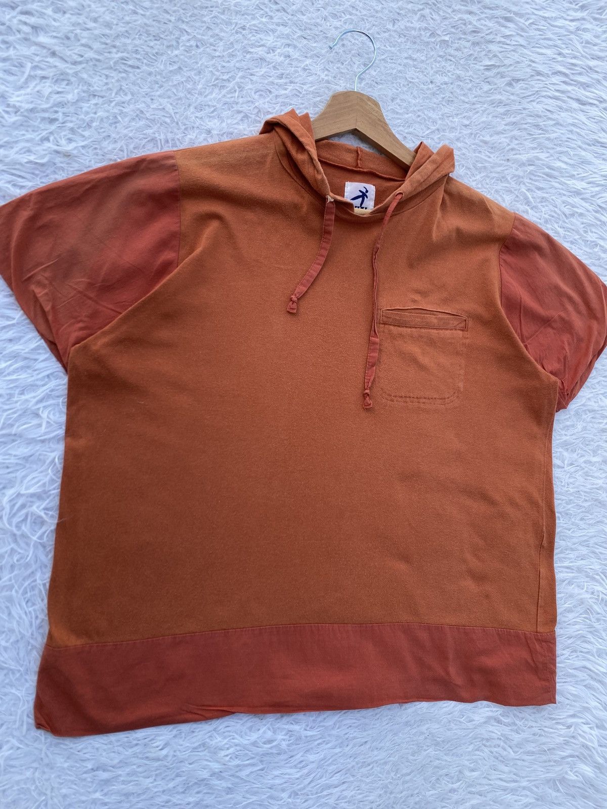 Issey Miyake Vintage 90s Hai Sporting Gear by Issey Miyake Hooded Tshirt Size US M / EU 48-50 / 2 - 5 Thumbnail