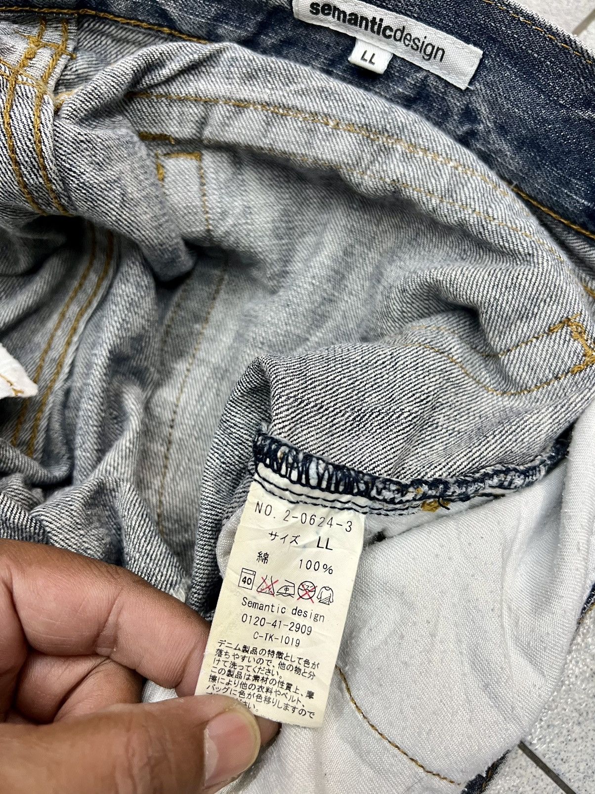 Japanese Brand × semanticdesign SEMANTIC DESIGN FLARED JEANS Size US 33 - 11 Thumbnail