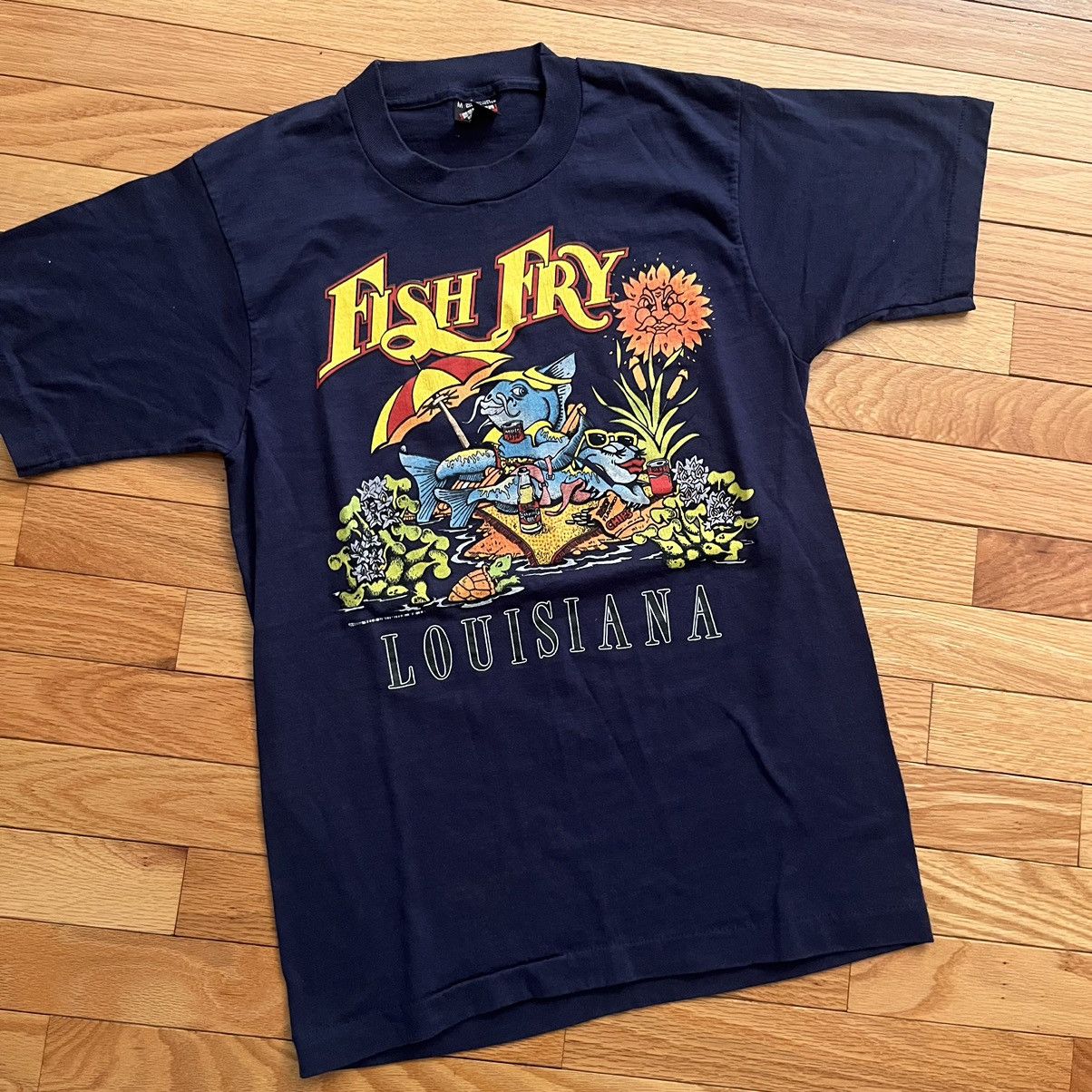 Vintage 1988 Fish Fry Tee Size US M / EU 48-50 / 2 - 1 Thumbnail