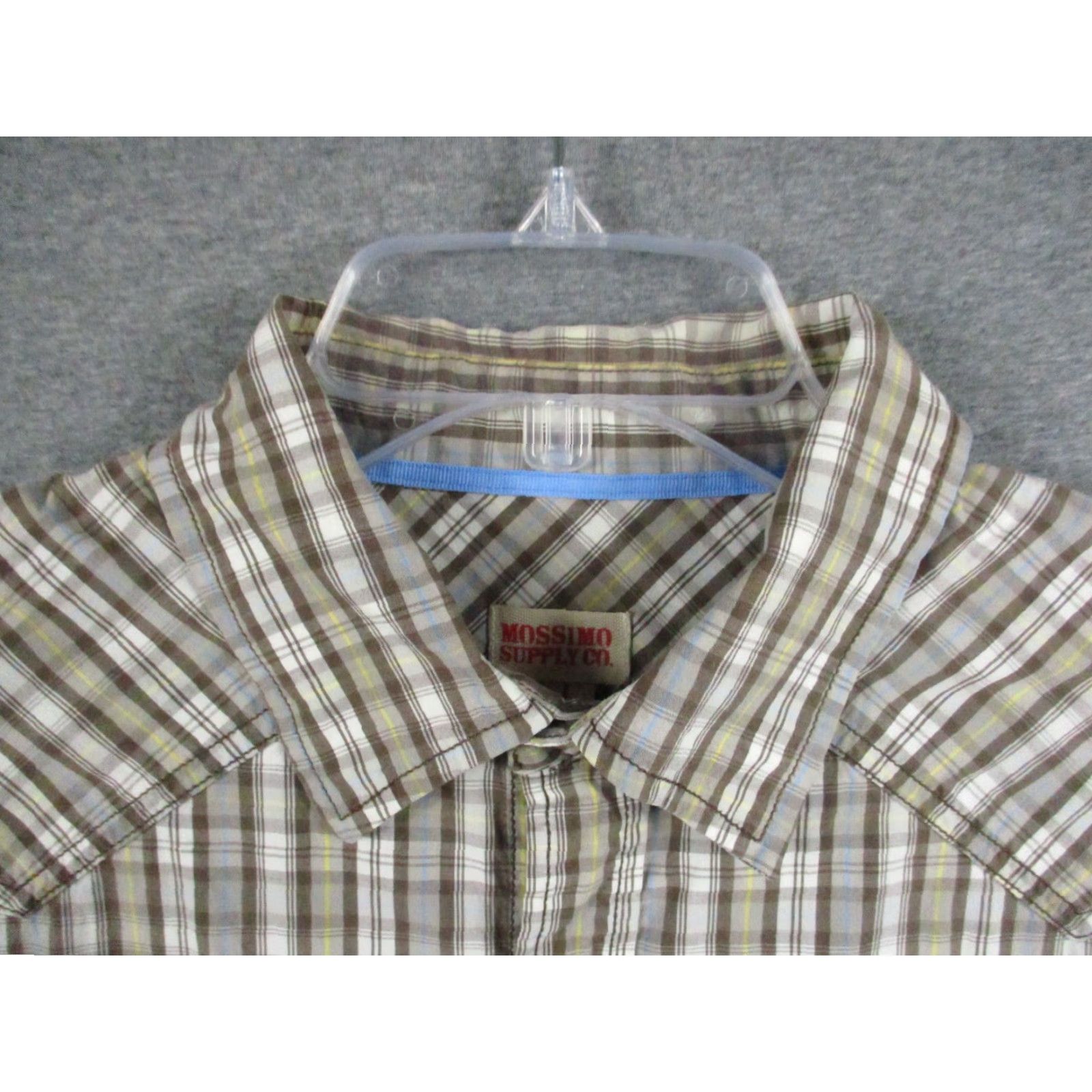 Mossimo Mossimo Supply Co Shirt Mens Large Plaid Long Sleeve Western Snap Pearl Flap Size US L / EU 52-54 / 3 - 3 Thumbnail