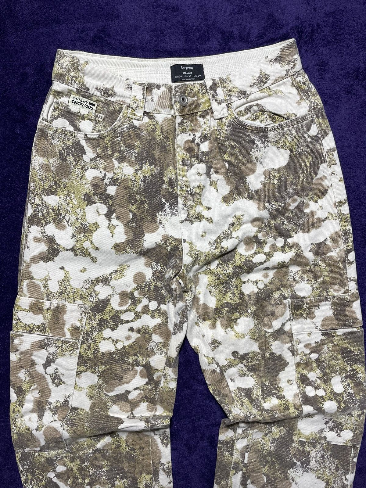 Bershka × Japanese Brand Camo jeans crazy style bershka denim y2k Size US 30 / EU 46 - 3 Thumbnail