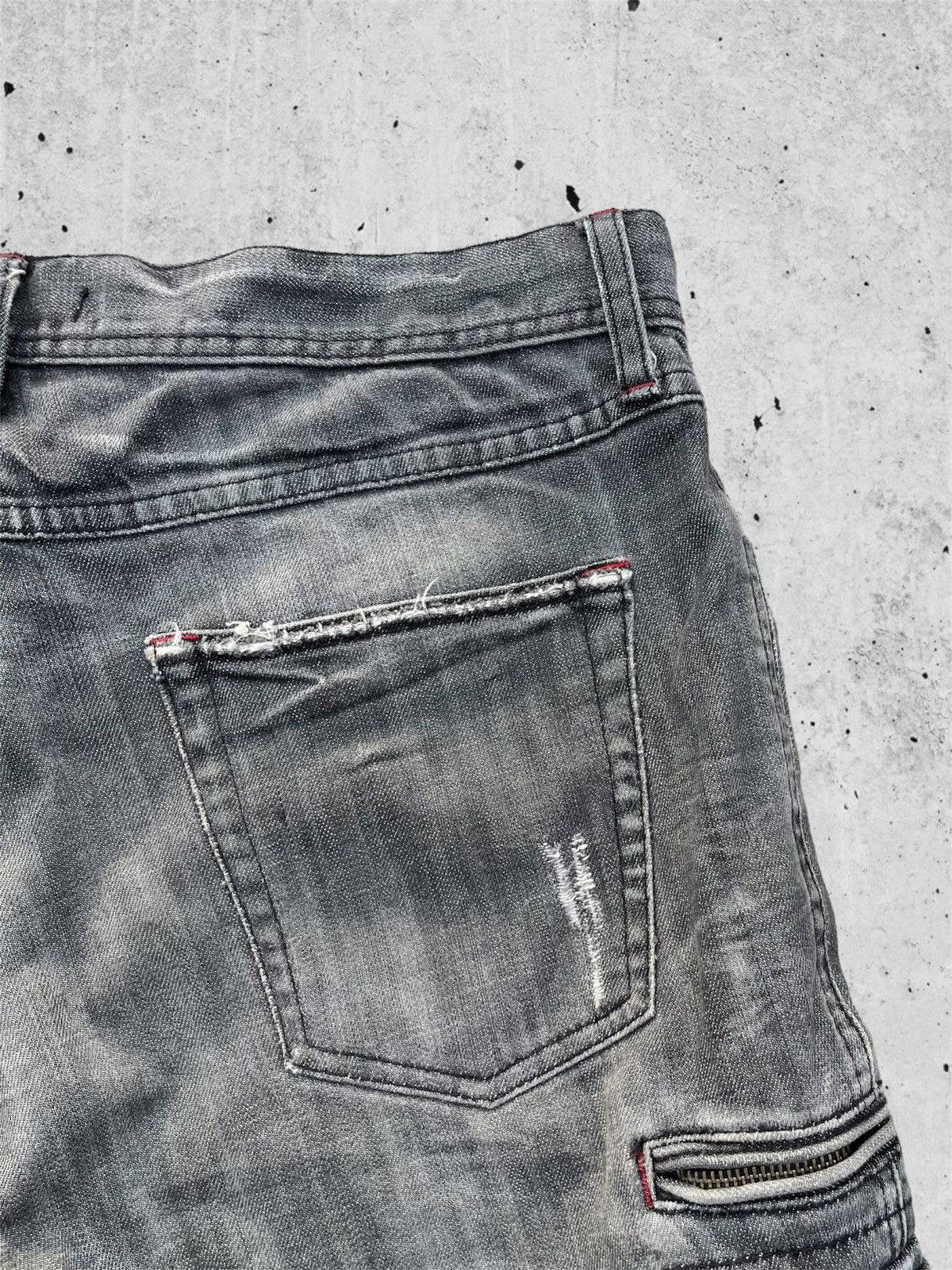 Designer × Jean 🔥 Difrrence Rupert Rusty Distressed Denim W35🔥 Size US 35 - 17 Thumbnail