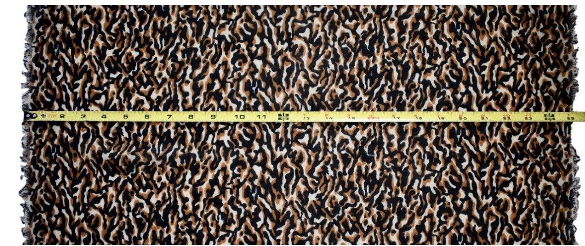 Saint Laurent Paris Leopard Print Saint Laurent Twill Wool Bandana Scarf Size ONE SIZE - 5 Thumbnail