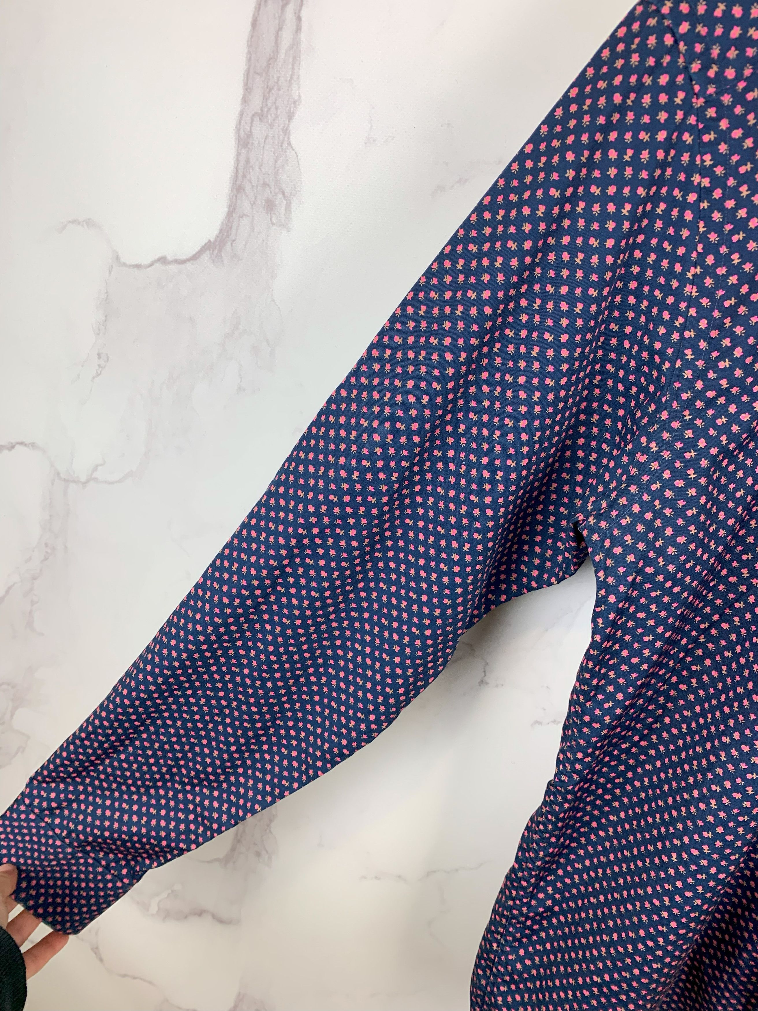 Eton ETON Shirt Mini Flower Pattern Slim Fit Size M Size US M / EU 48-50 / 2 - 8 Thumbnail