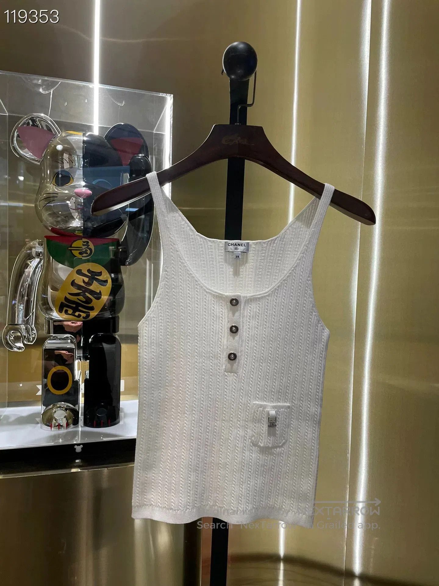 Chanel Chanel 22SS White Camisole Size 38. Size S / US 4 / IT 40 - 1 Thumbnail