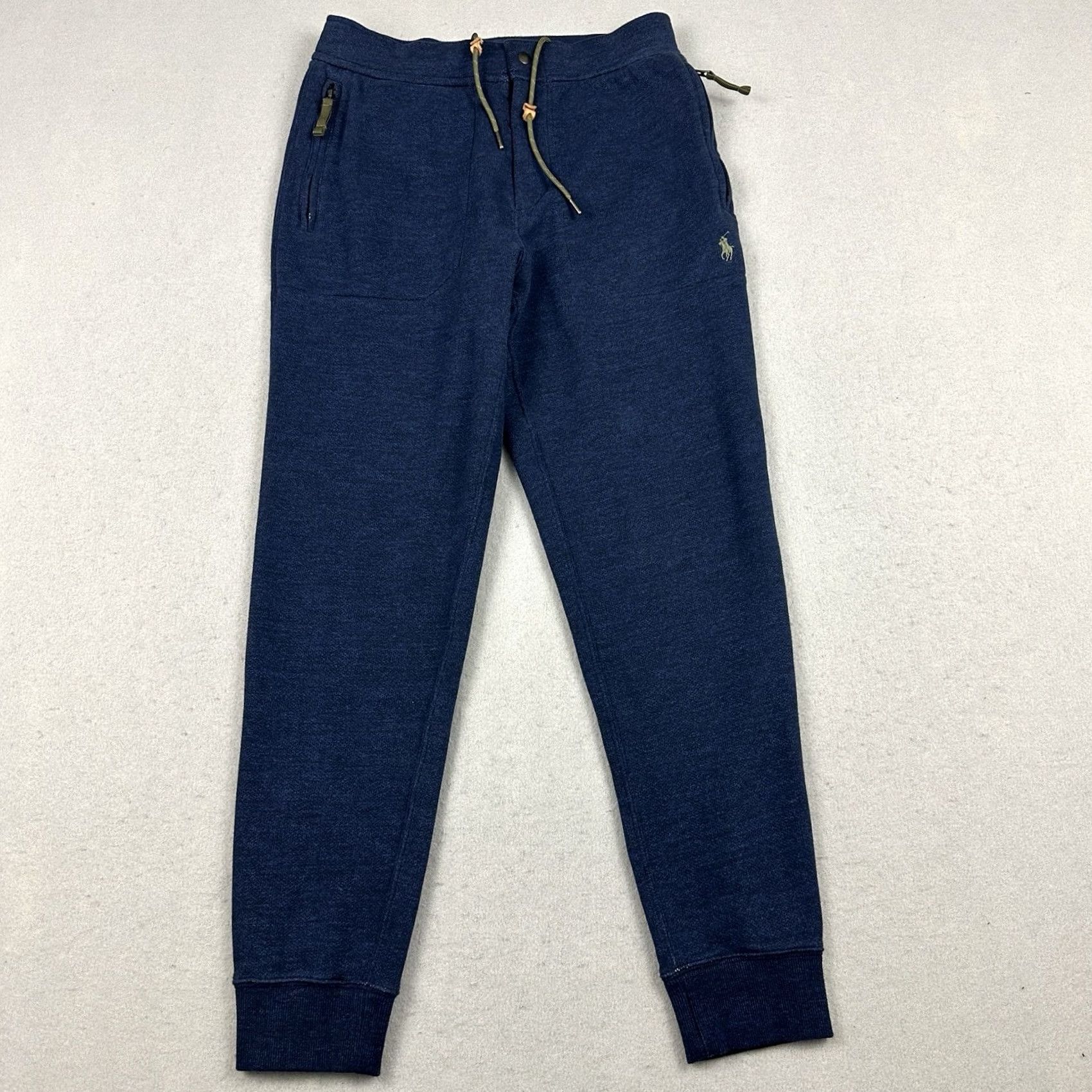 Polo Ralph Lauren Polo Ralph Lauren Pants Men Small Blue Logo Embroidered Pockets Drawstring Sweatpants Casual Front Flat Front Inseam 28 in Regular Size US S / EU 44-46 / 1 - 2 Thumbnail