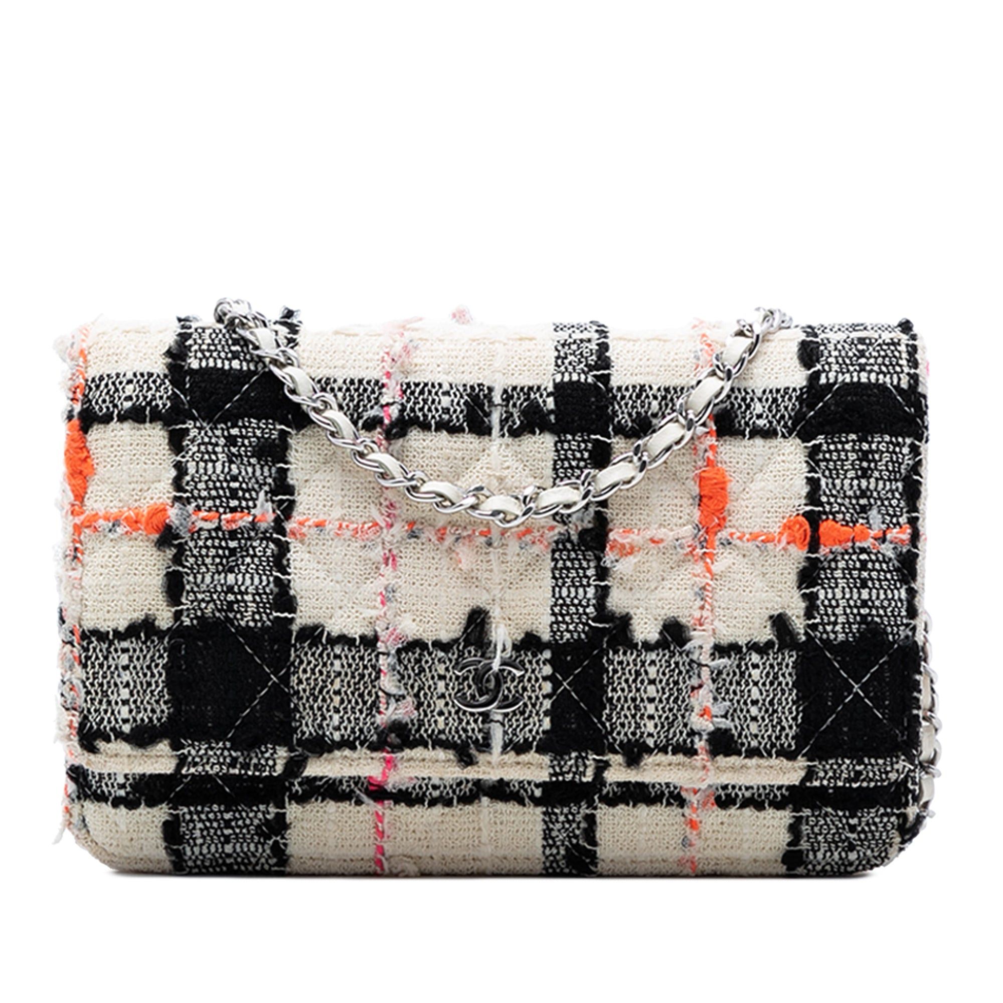 Chanel CC Quilted Tweed Wallet On Chain Size ONE SIZE - 1 Thumbnail