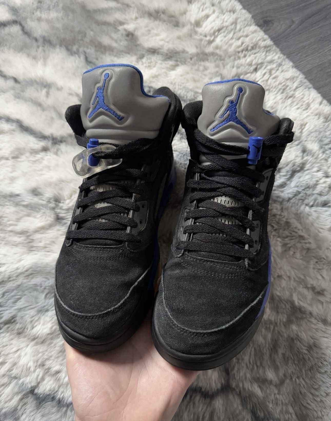 Jordan Brand × Nike Nike Air Jordan 5 Retro Racer Blue Men's Shoes Size US 9 / EU 42 - 3 Thumbnail