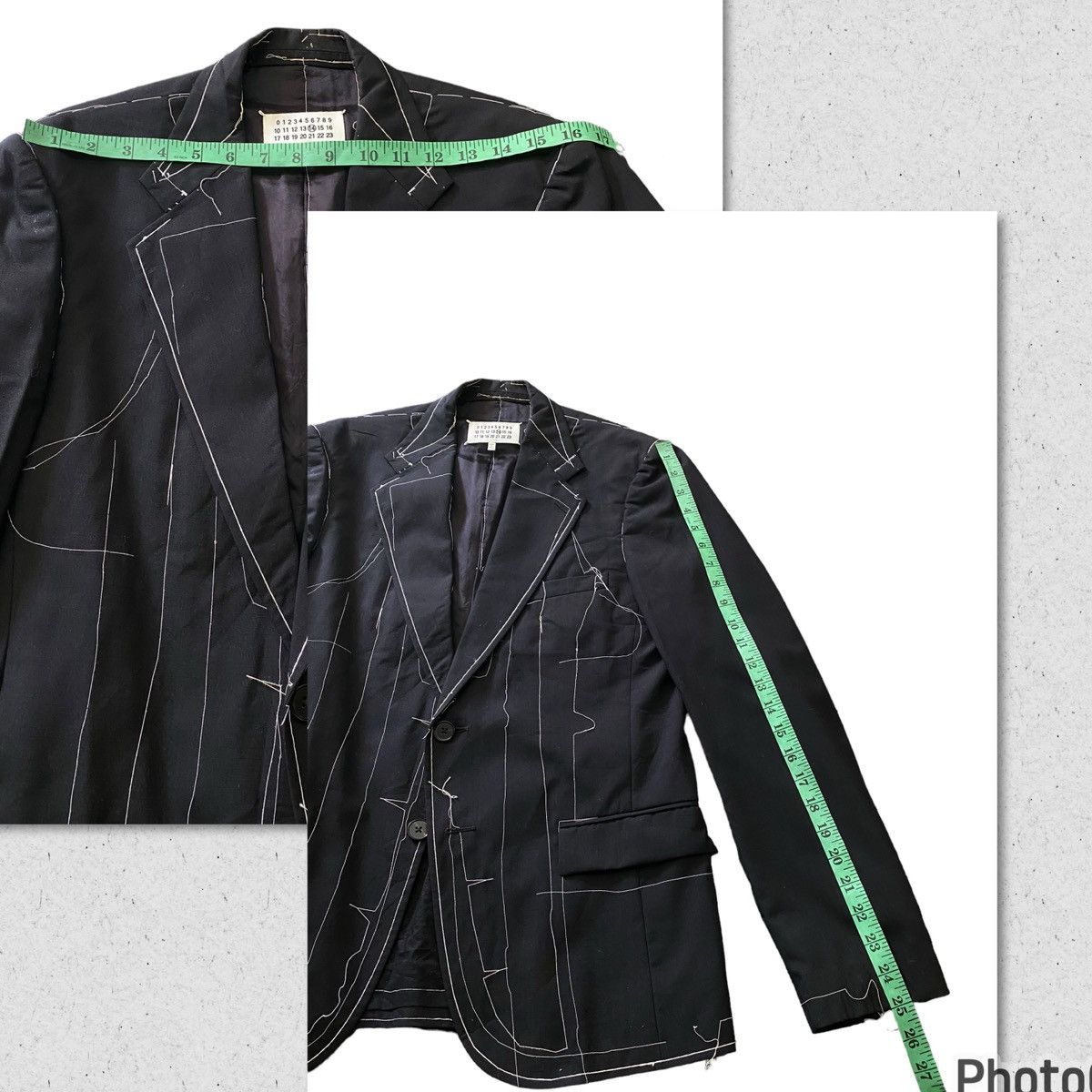 Maison Margiela Basting Stitching Blazer SS17