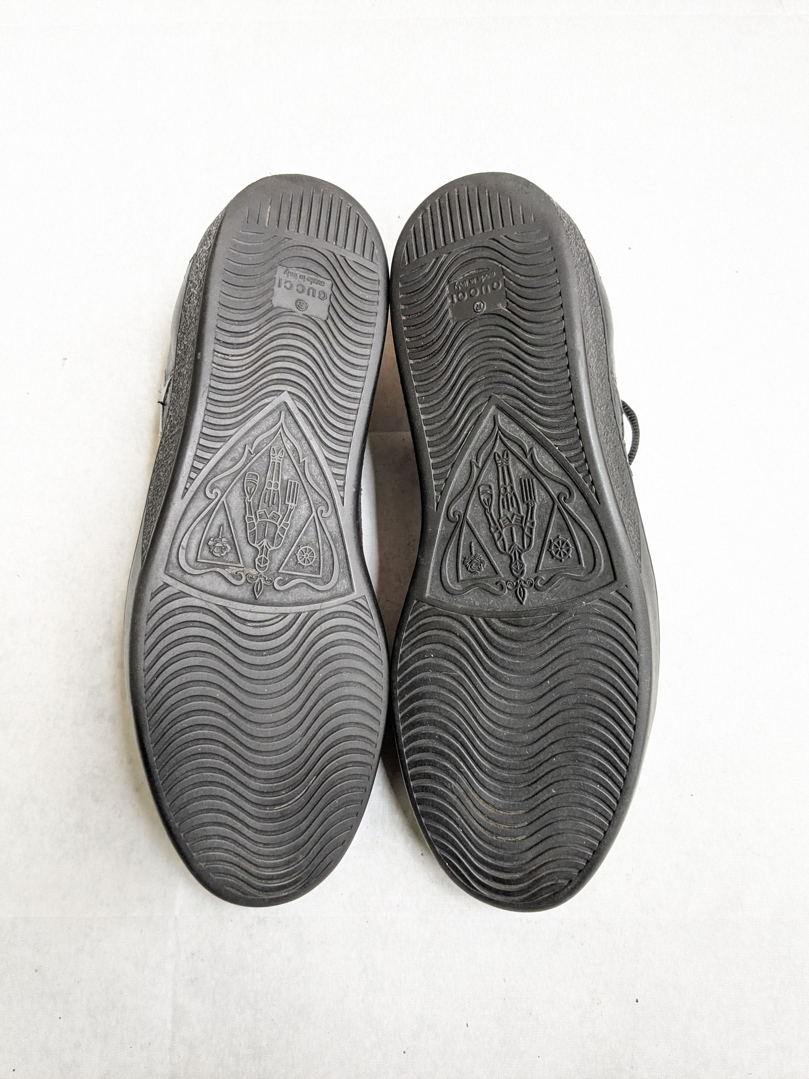 Gucci Gucci Ace Sneakers Black 10.5 Low Tops Leather Stars Size US 10.5 / EU 43-44 - 14 Thumbnail