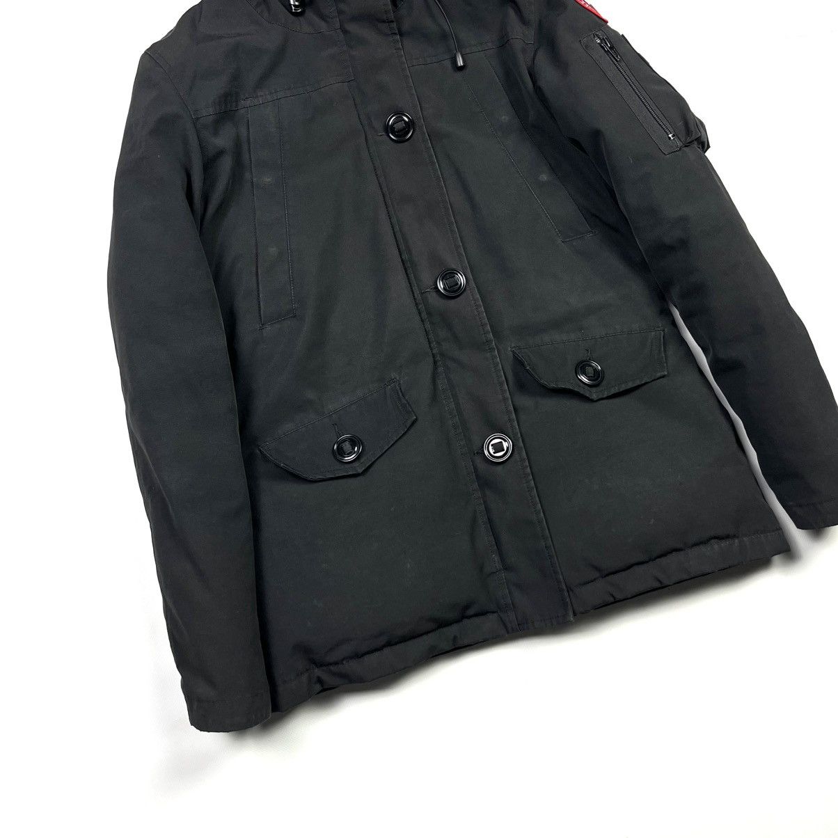 Canada Goose × Vintage Canada Goose Parka Down Jacket Expedition Black Size M / US 6-8 / IT 42-44 - 2 Thumbnail