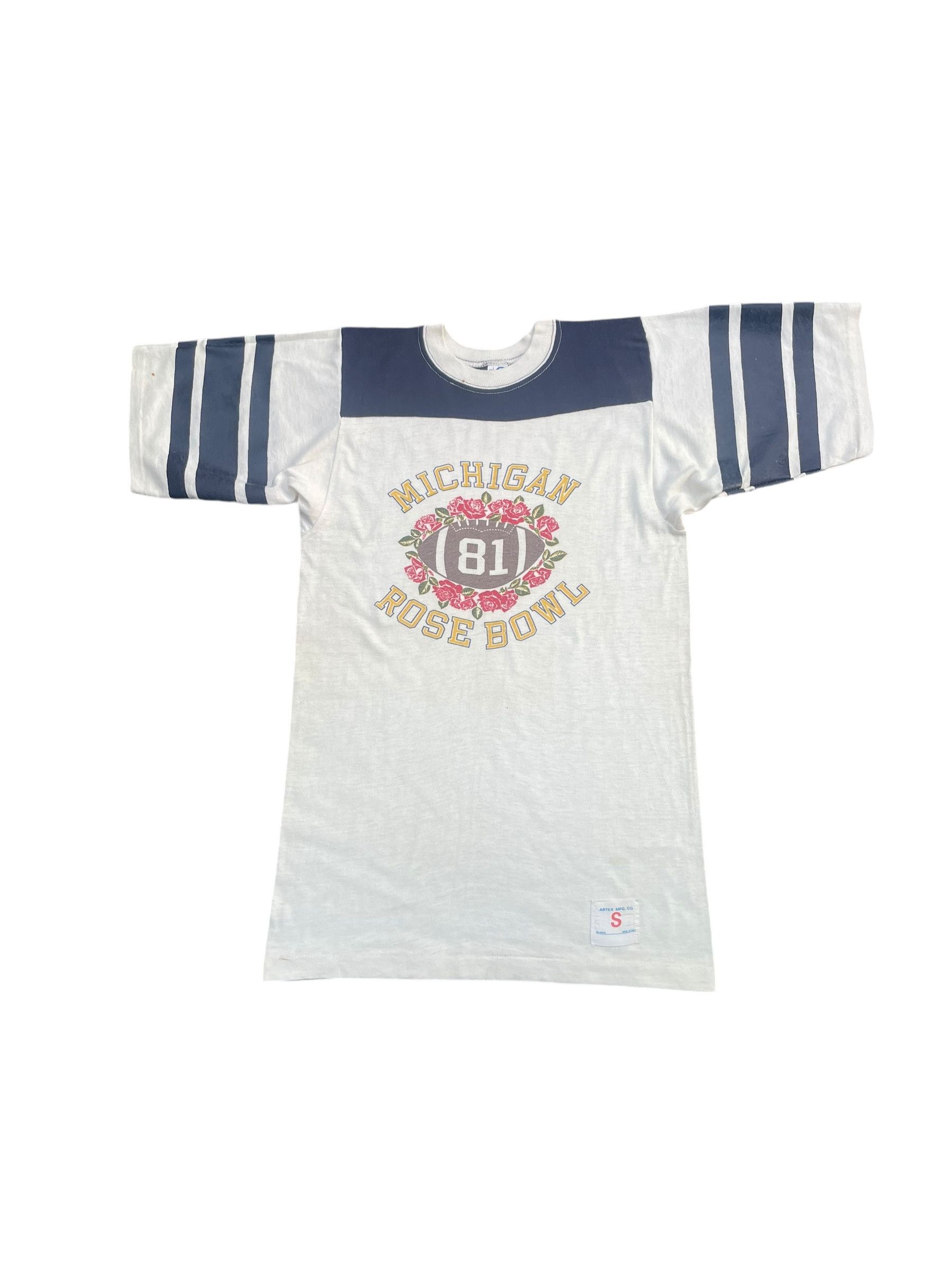 Artek Vintage Michigan Rosebowl Tshirt Size US XS / EU 42 / 0 - 1 Thumbnail