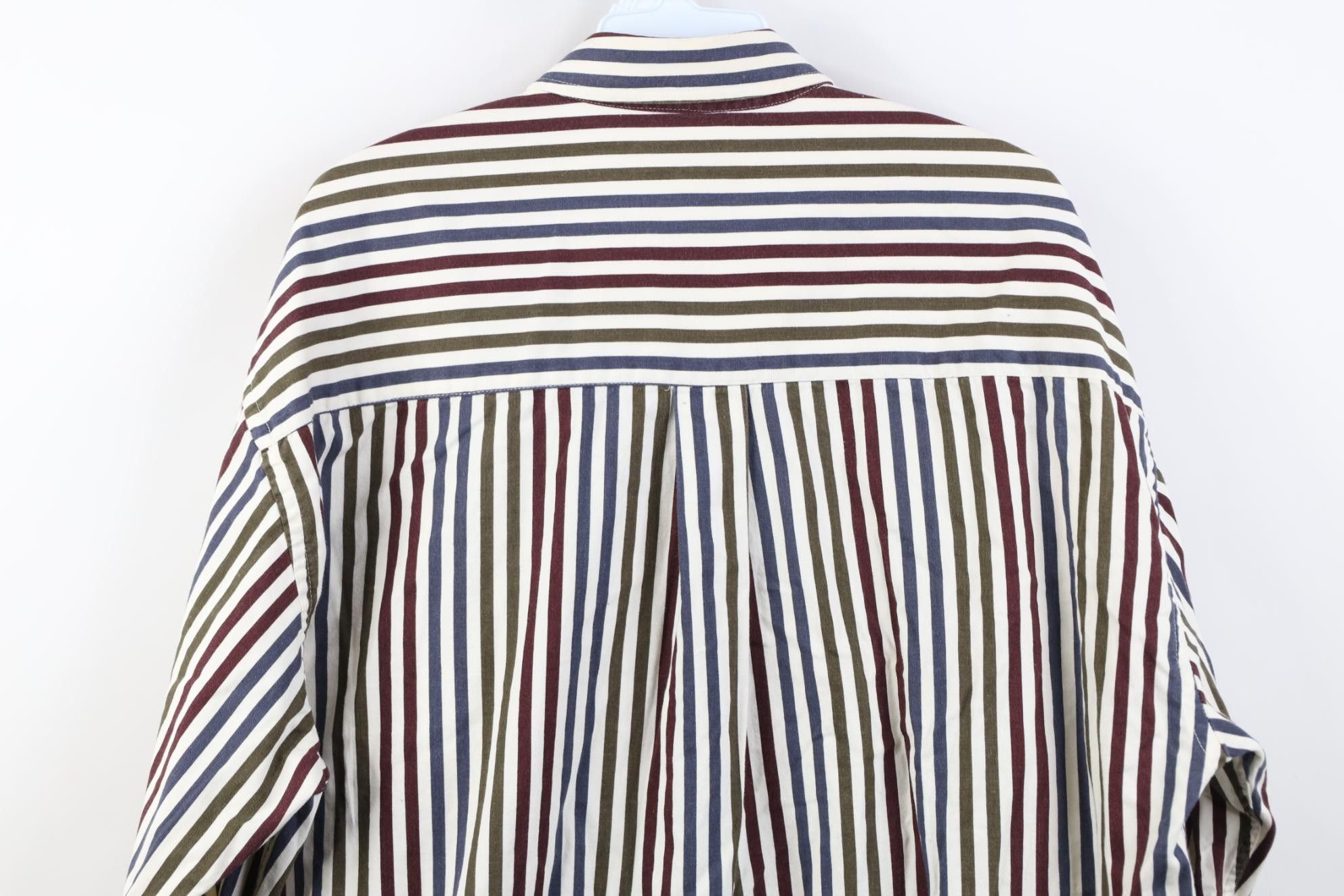 Vintage Vintage 90s Streetwear Twill Collared Button Down Shirt Size US L / EU 52-54 / 3 - 10 Thumbnail