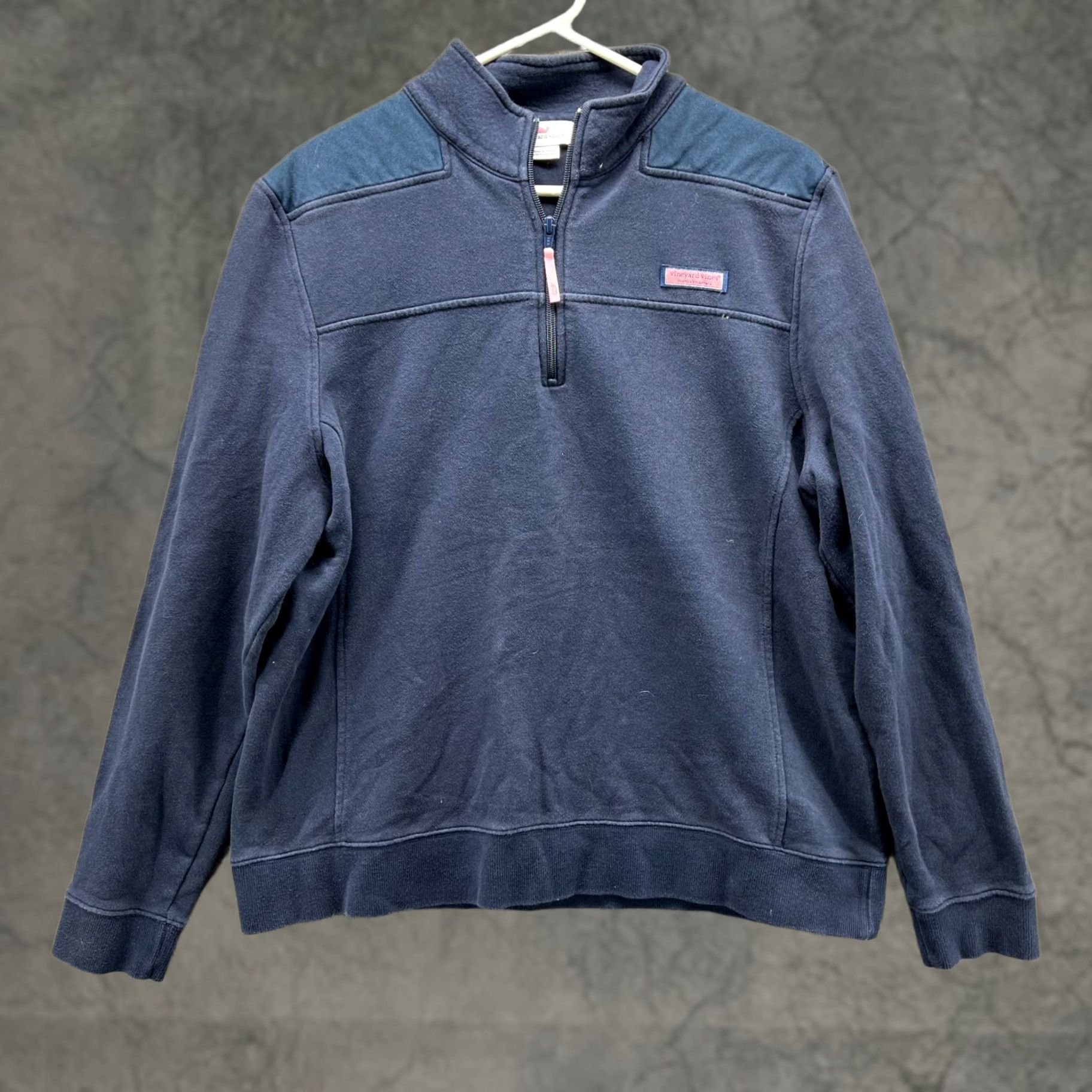 Vineyard Vines VINTAGE Vineyard Vines Sweater Womens XL Blue 1/4 Zip Mock Neck Pullover Shirt Size XL / US 12-14 / IT 48-50 - 1 Thumbnail