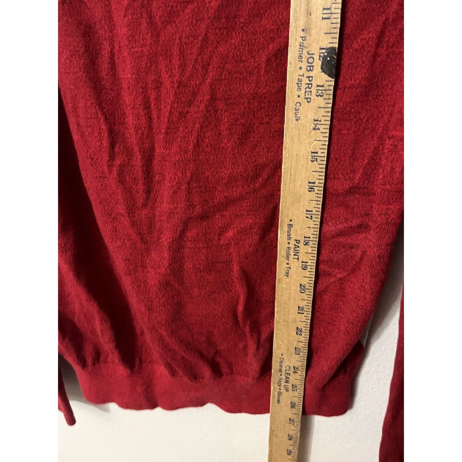 Express Express Sweater Mens Size M Red Argle Diamond V Neck Long Sleeve Classic Knit Pullover Size US M / EU 48-50 / 2 - 4 Thumbnail