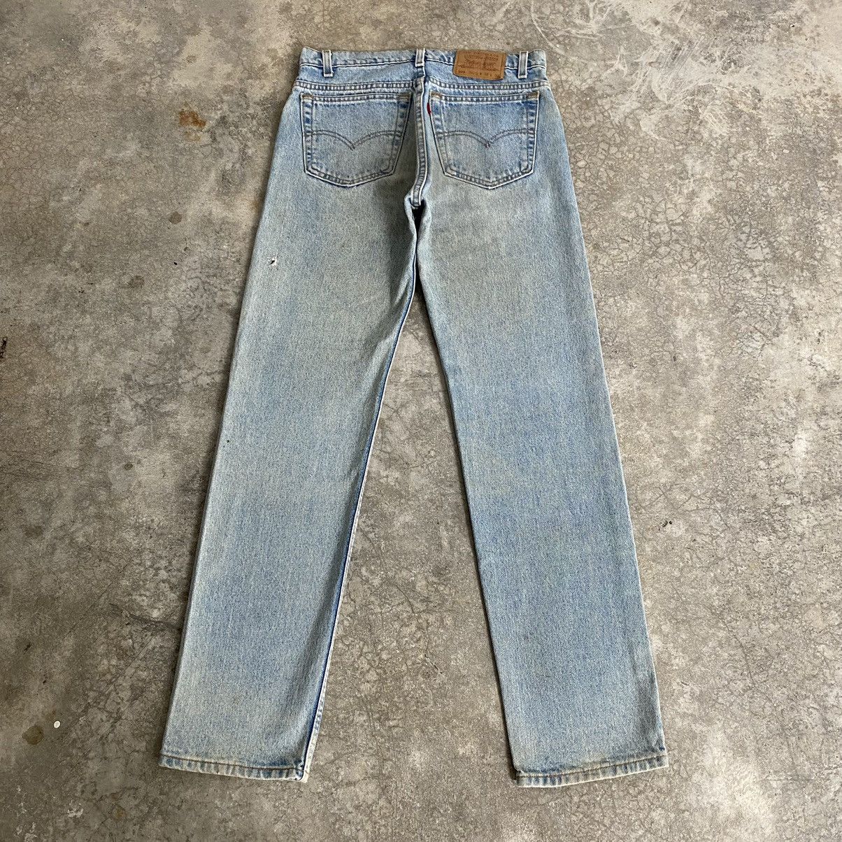 Levi's VTG 1996 Levis 505 Straight Leg Dirt Washed Blue Jeans Size US 31 - 14 Thumbnail