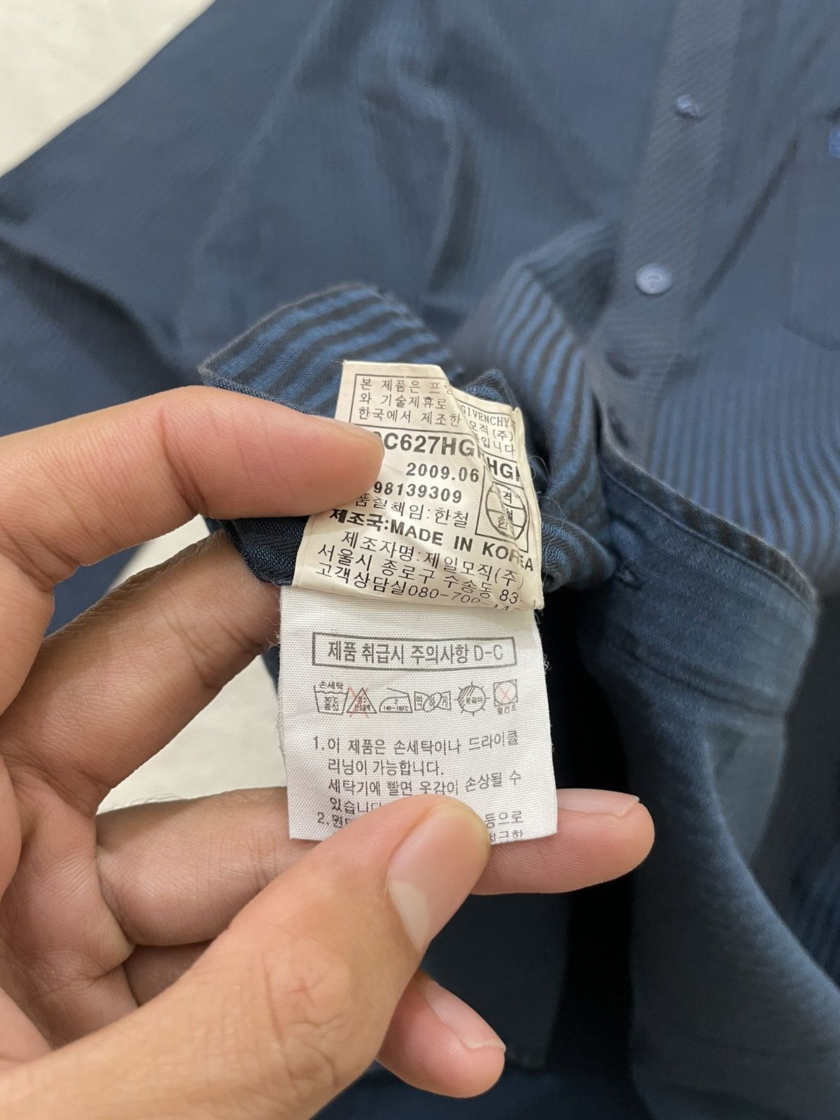 Givenchy Givenchy Archival Stripped Long Shirt Embroidered Y2K Ifsix Size US L / EU 52-54 / 3 - 7 Thumbnail